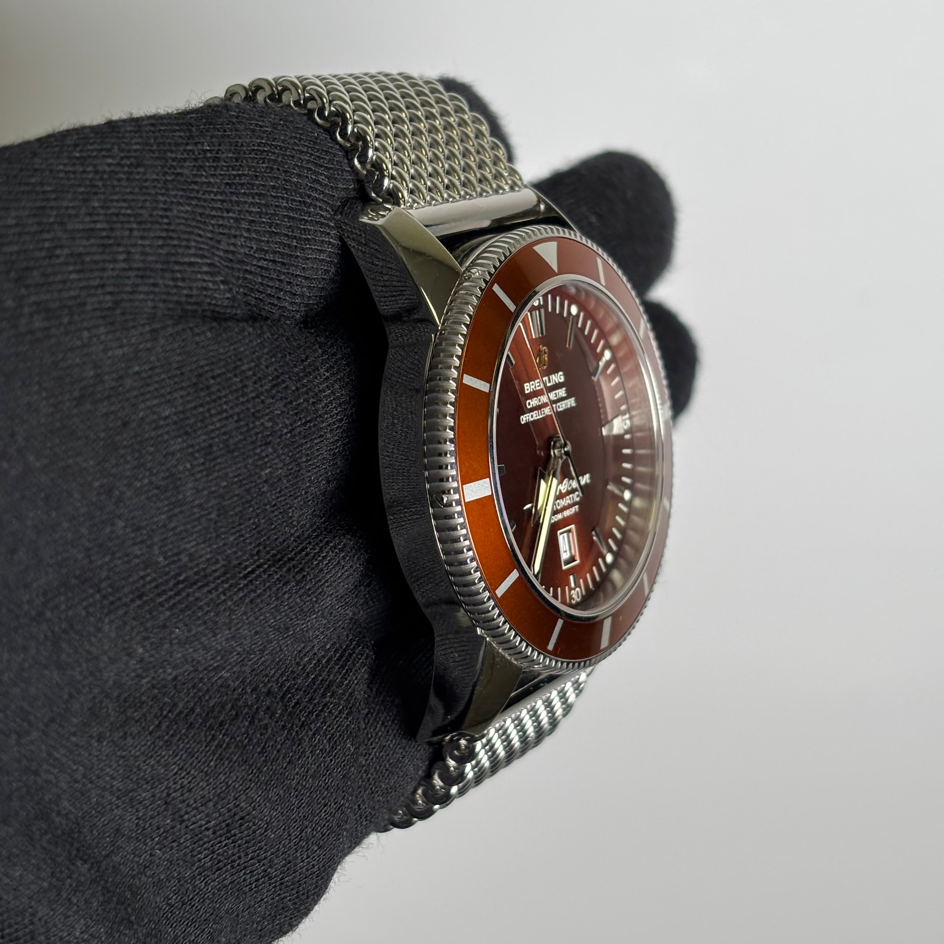 Breitling Superocean 46mm Bronze Dial Watch Ref# A17320 - Happy Jewelers Fine Jewelry Lifetime Warranty