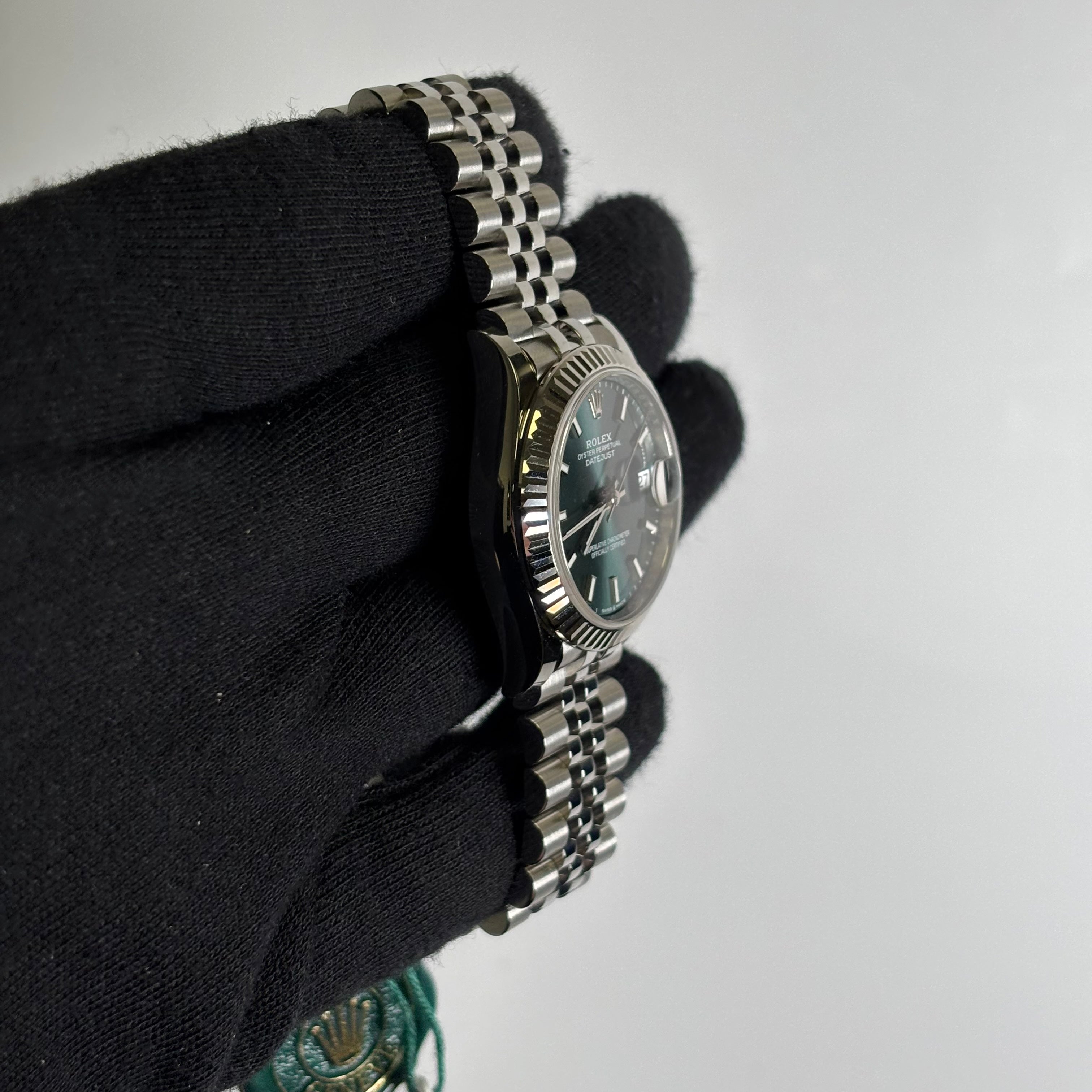 Rolex Datejust 31mm Green Dial Watch Ref# 278274 - Happy Jewelers Fine Jewelry Lifetime Warranty