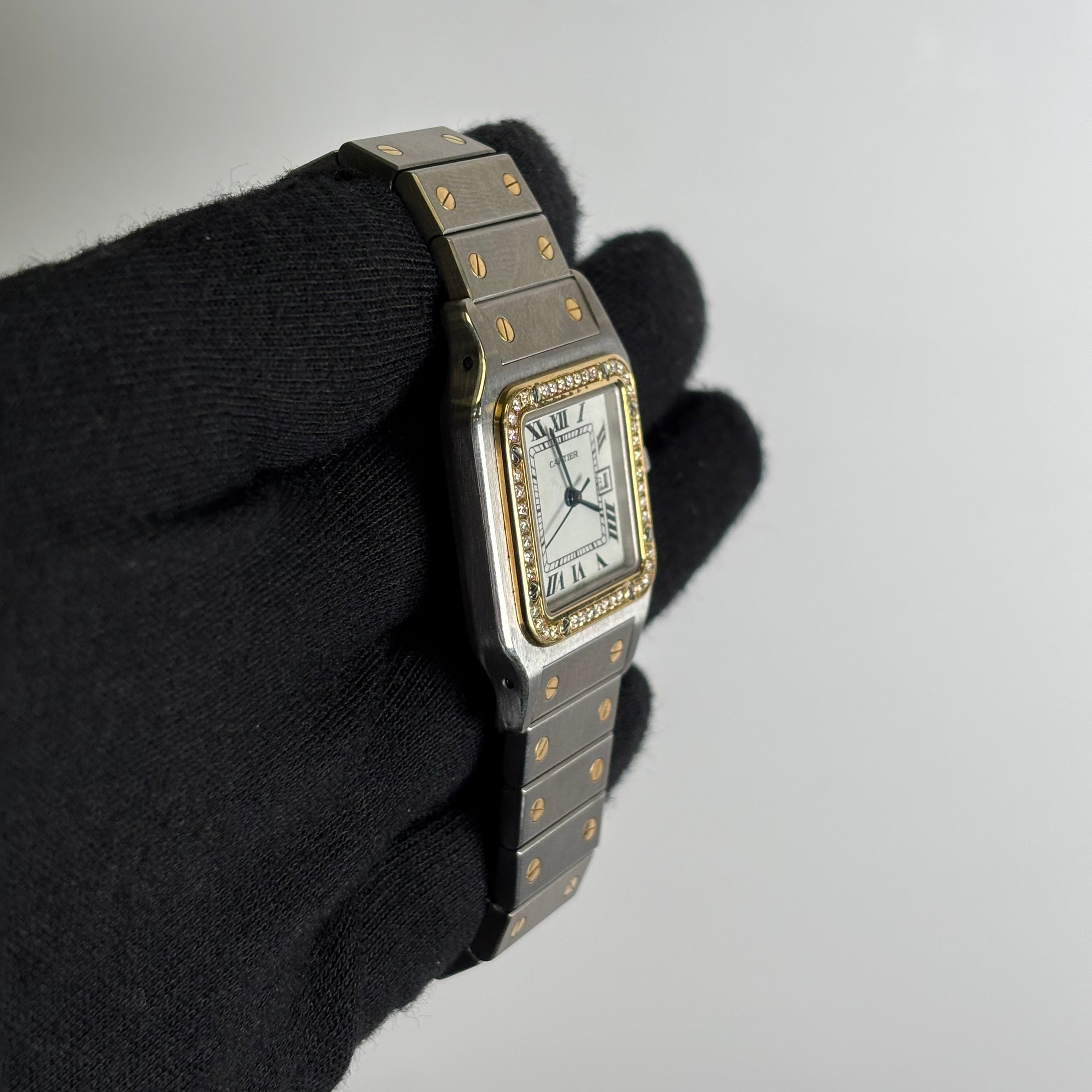 Cartier Santos 29mm White Dial Watch Ref# 2961 - Happy Jewelers Fine Jewelry Lifetime Warranty
