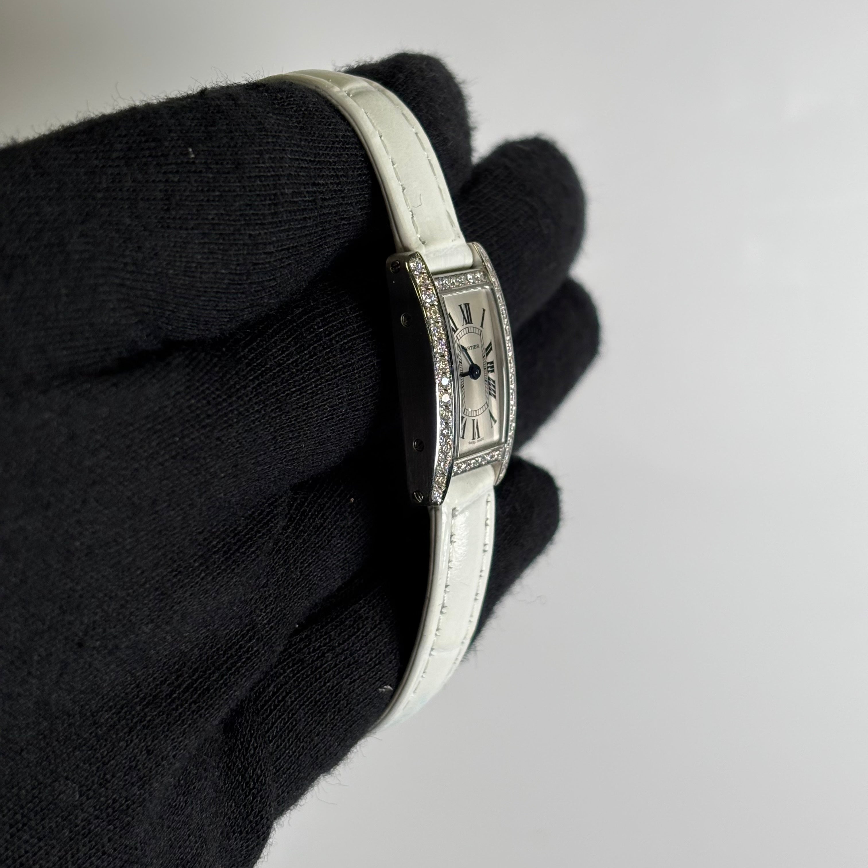 Cartier Tank 15.5mm White Dial Watch Ref# WSTA0032 - Happy Jewelers Fine Jewelry Lifetime Warranty