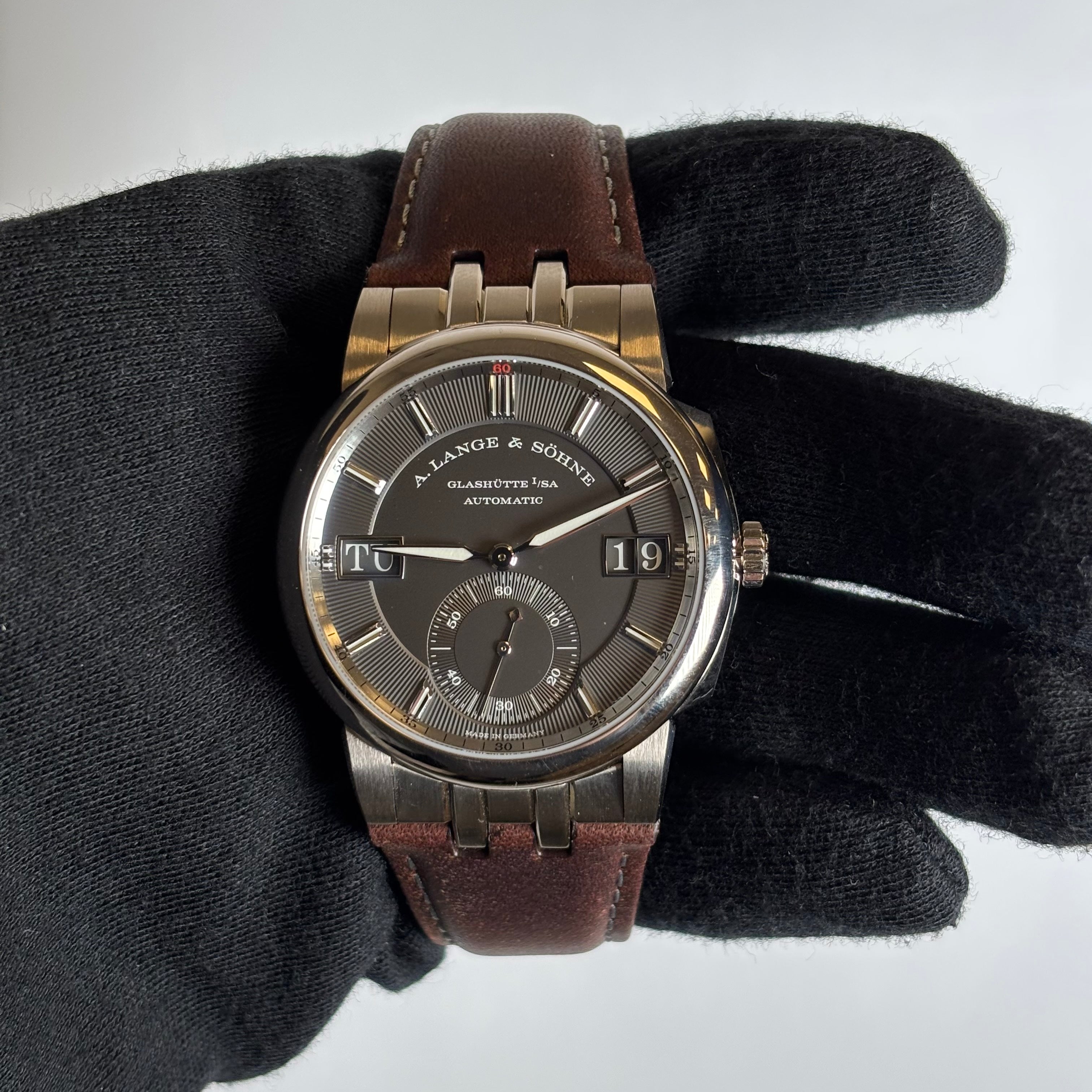 A. Lange & Sohne Odysseus 40.5mm Grey Dial Watch Ref# 363.068 - Happy Jewelers Fine Jewelry Lifetime Warranty