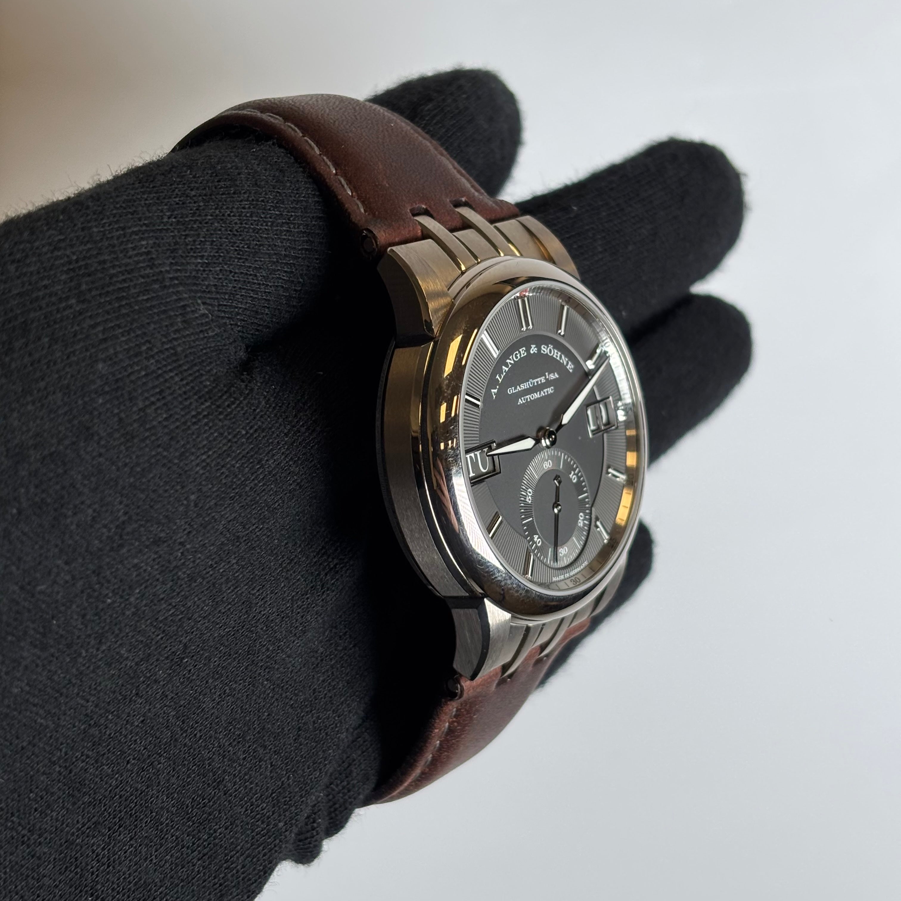 A. Lange & Sohne Odysseus 40.5mm Grey Dial Watch Ref# 363.068 - Happy Jewelers Fine Jewelry Lifetime Warranty