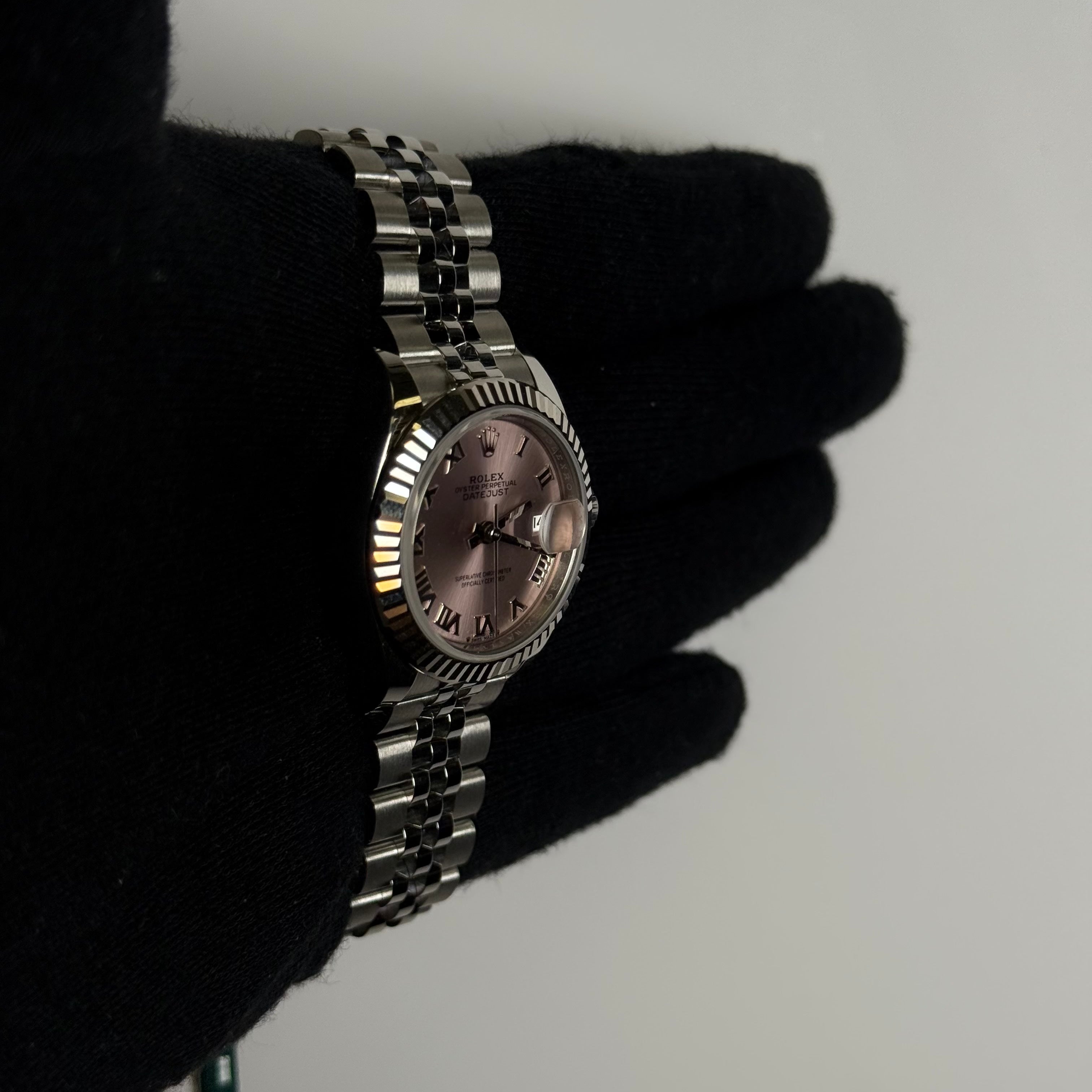 Rolex Datejust 28mm Pink Dial Watch Ref# 279174 - Happy Jewelers Fine Jewelry Lifetime Warranty
