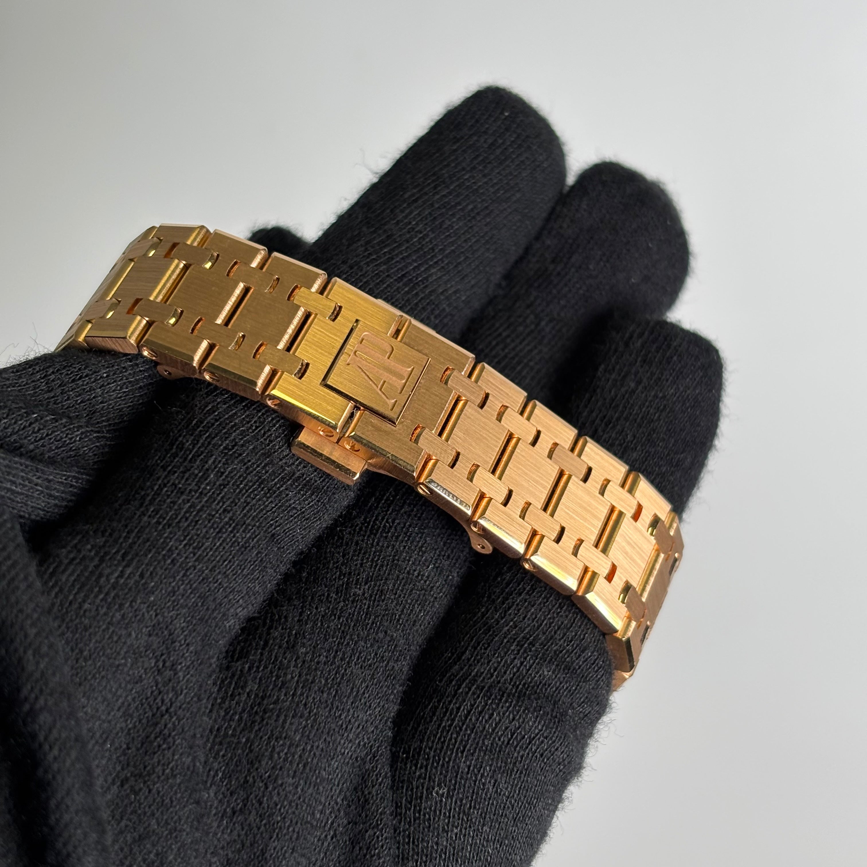 Audemars Piguet Royal Oak 37mm Blue Dial Watch Ref# 15551OR.ZZ.1356OR.02 - Happy Jewelers Fine Jewelry Lifetime Warranty