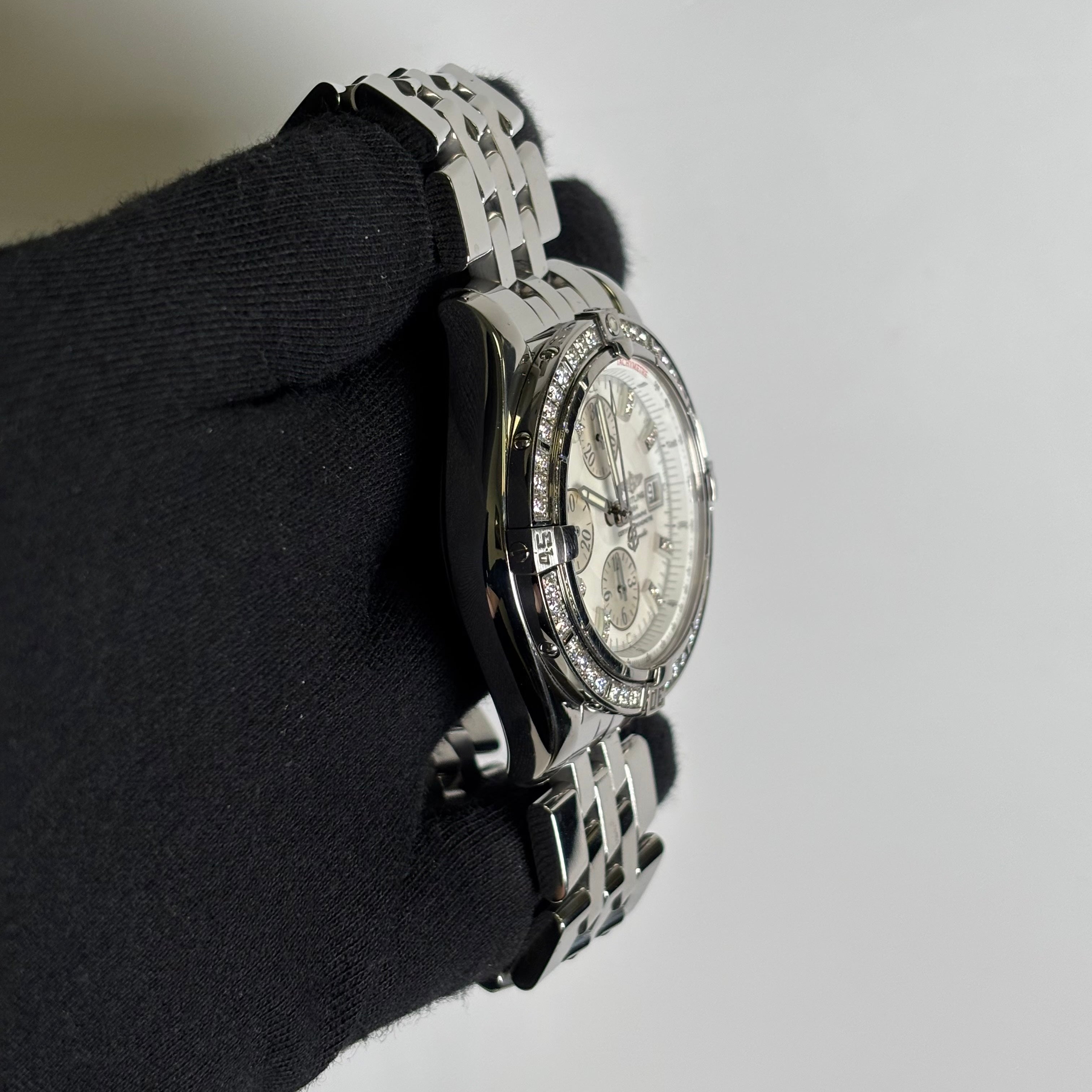 Breitling Chronomat 43mm MOP Dial Watch Ref# A13356 - Happy Jewelers Fine Jewelry Lifetime Warranty
