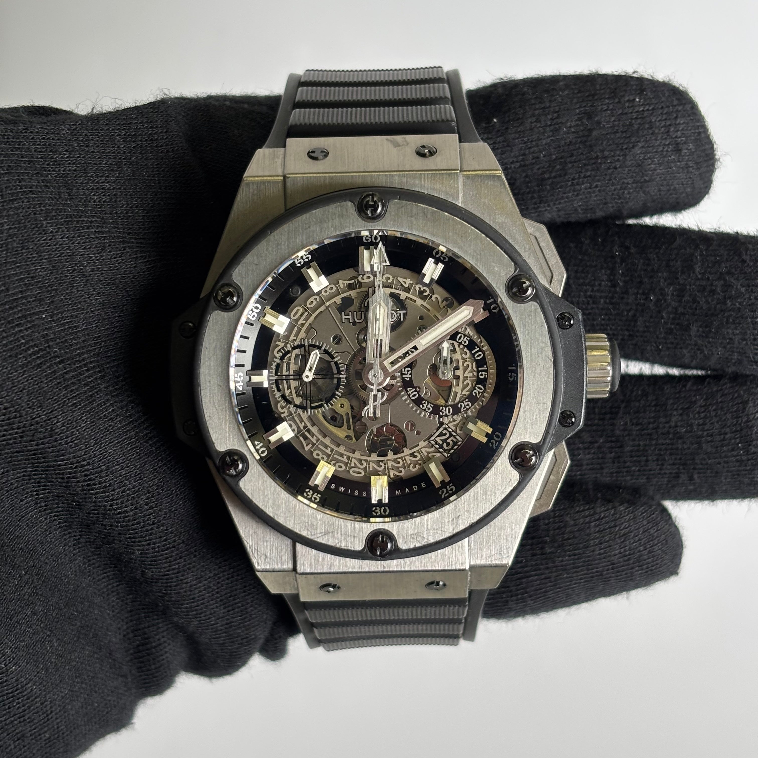 Hublot Big Bang 48mm Black Dial Watch Ref# 701.NX.0170.RX - Happy Jewelers Fine Jewelry Lifetime Warranty