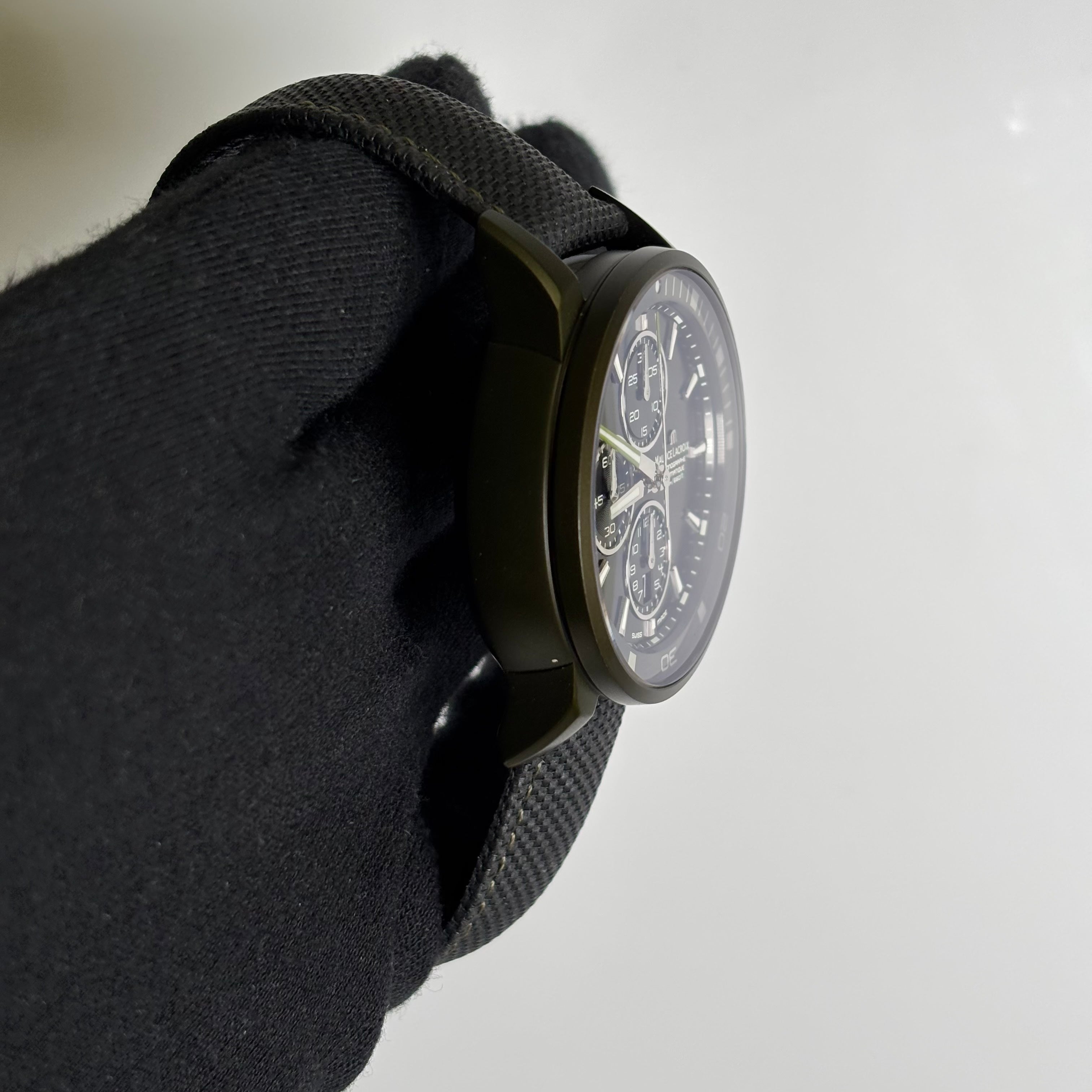 Maurice Lacroix 43mm Black Dial Watch Ref# PT6028-ALB21-331 - Happy Jewelers Fine Jewelry Lifetime Warranty