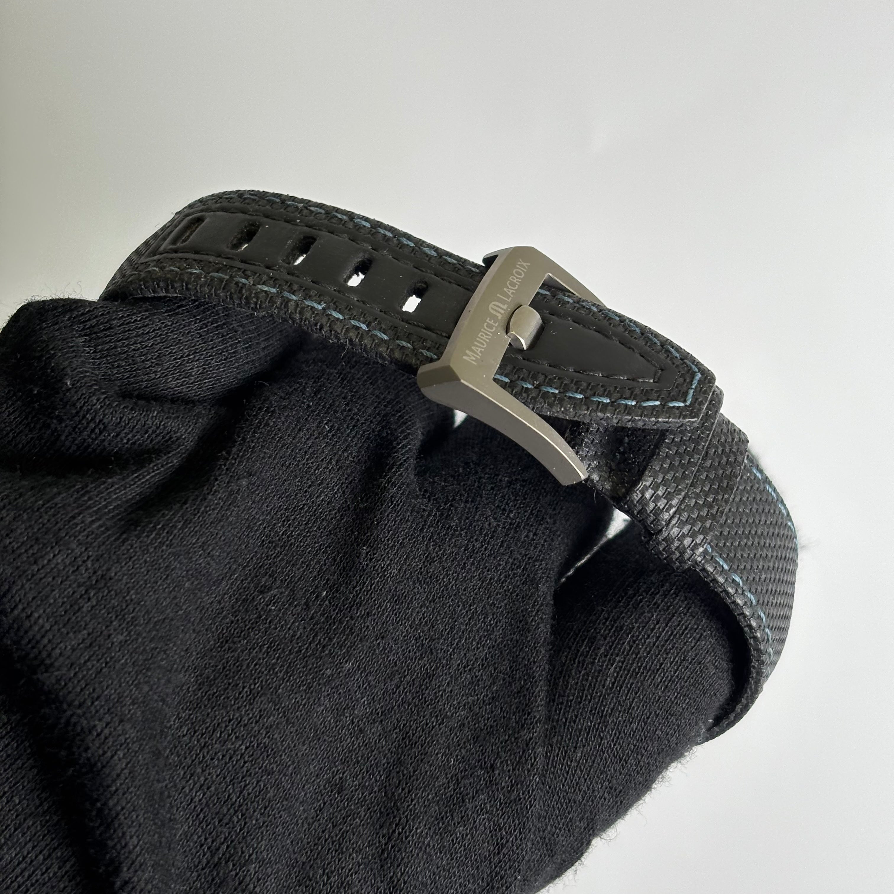 Maurice Lacroix 43mm Black Dial Watch Ref# PT6028-ALB11-331 - Happy Jewelers Fine Jewelry Lifetime Warranty
