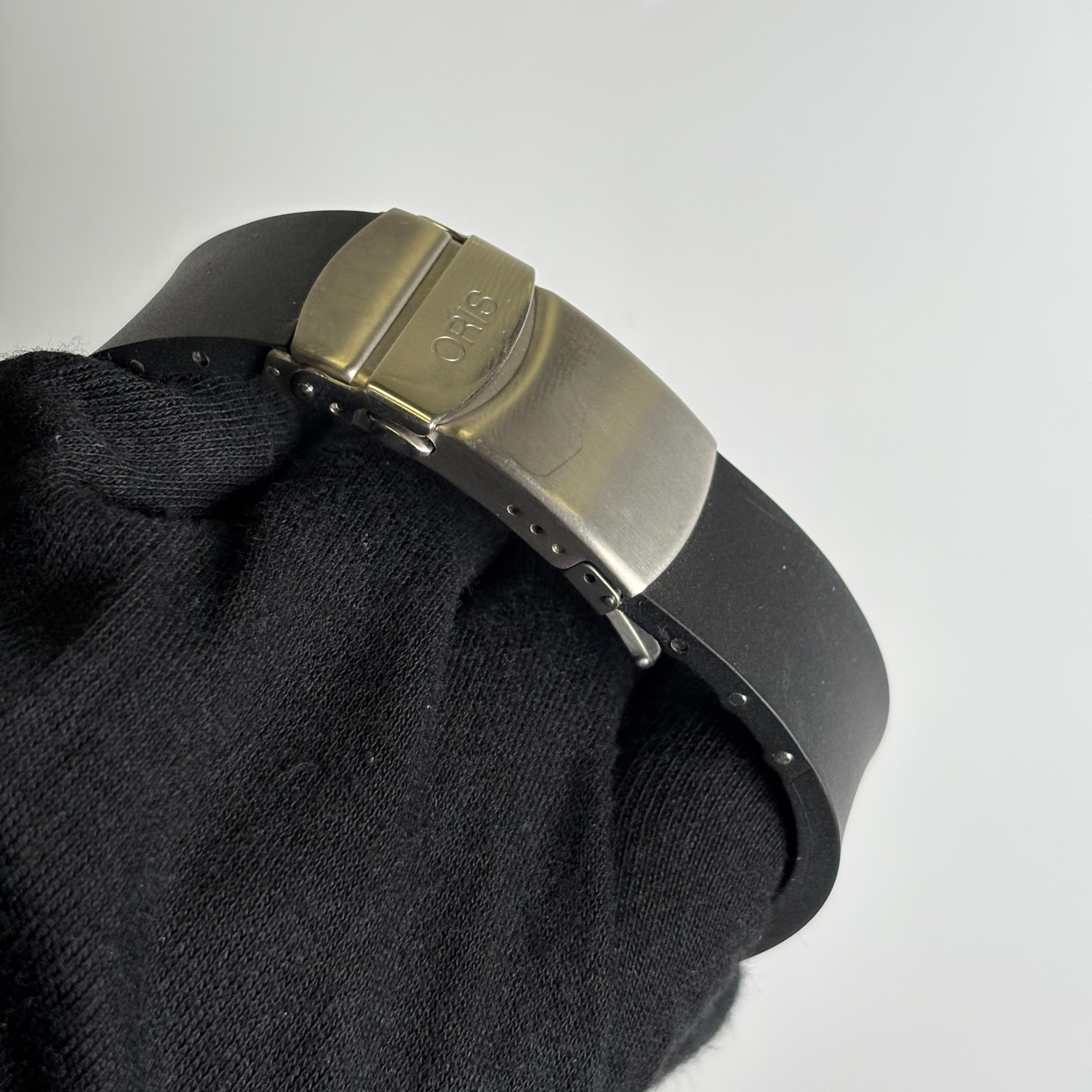 Oris Titan 47mm Black Dial Watch Ref# 643-7638-7454RS - Happy Jewelers Fine Jewelry Lifetime Warranty