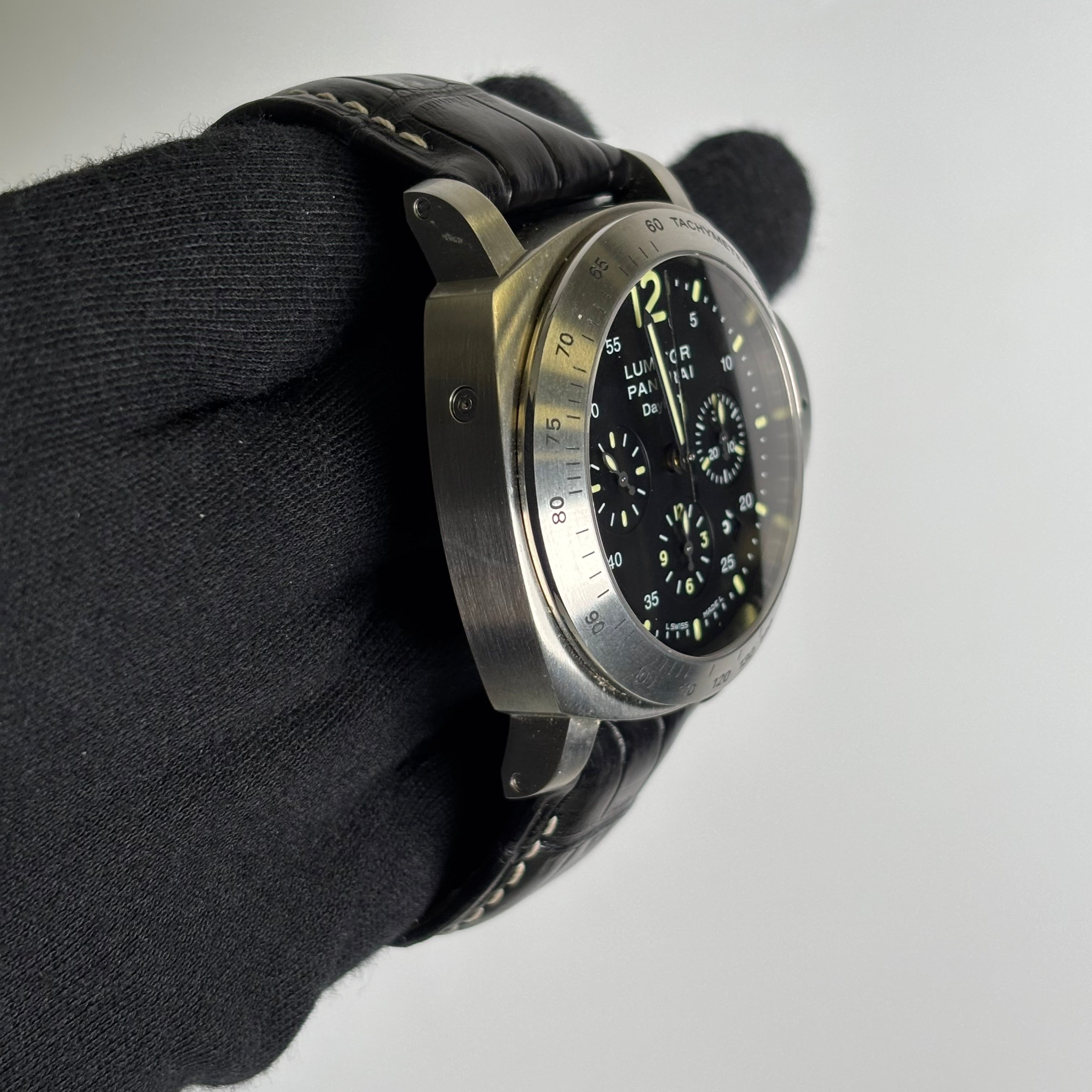 Panerai Luminor 44mm Black Dial Watch Ref# PAM00250 - Happy Jewelers Fine Jewelry Lifetime Warranty