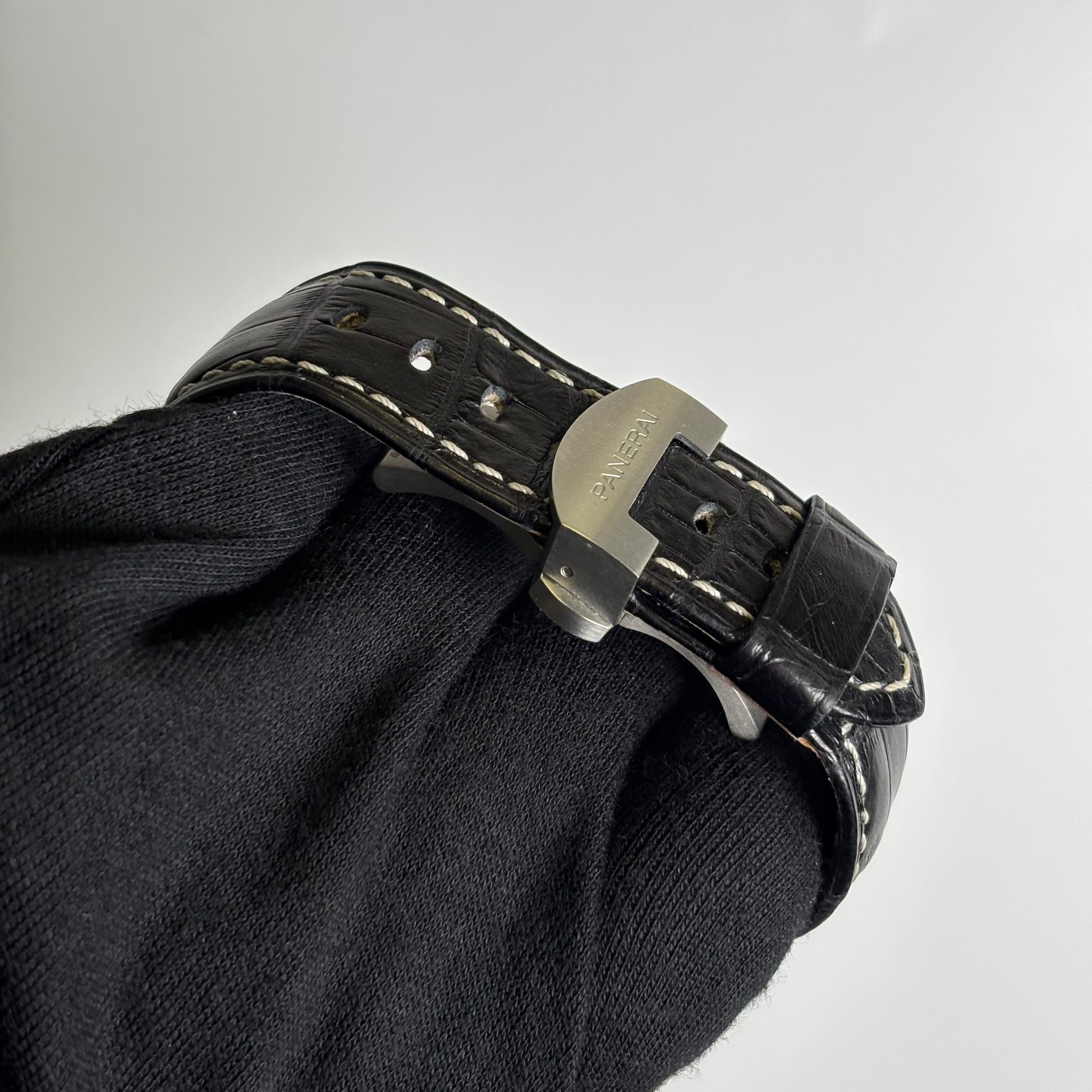 Panerai Luminor 44mm Black Dial Watch Ref# PAM00250 - Happy Jewelers Fine Jewelry Lifetime Warranty