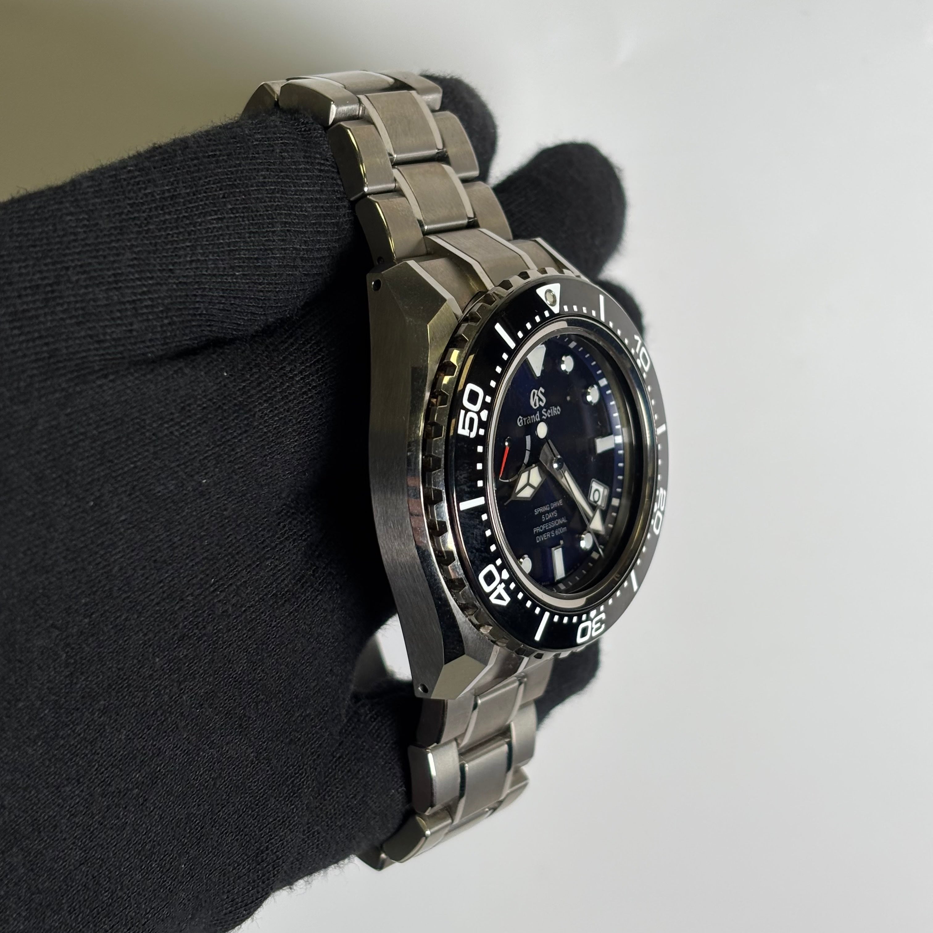 Grand Seiko Spring Drive 46.9mm Blue Dial Watch Ref# SLGA001 - Happy Jewelers Fine Jewelry Lifetime Warranty