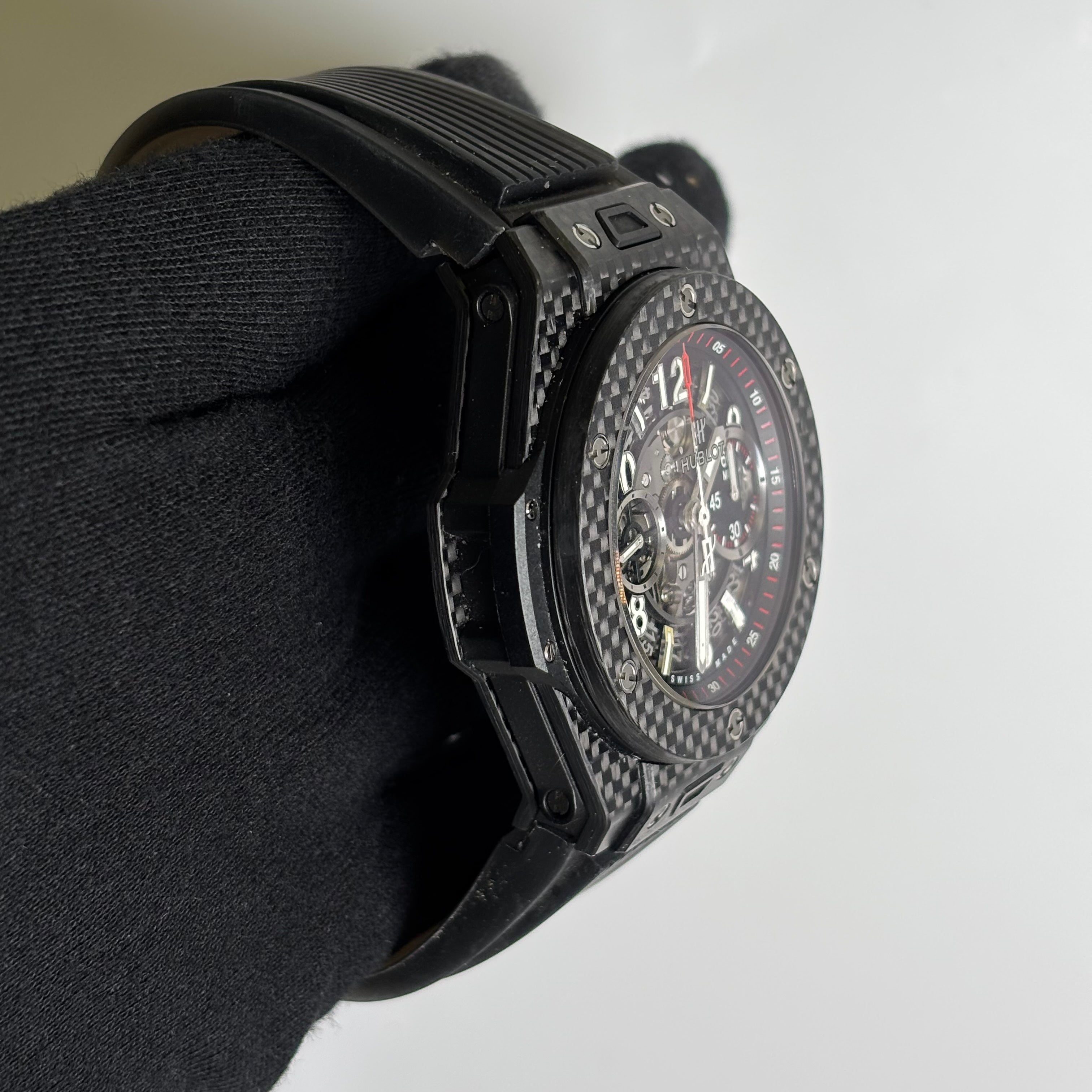 Hublot Big Bang 45mm Openwork Dial Watch Ref# 411.QX.1170.RX - Happy Jewelers Fine Jewelry Lifetime Warranty