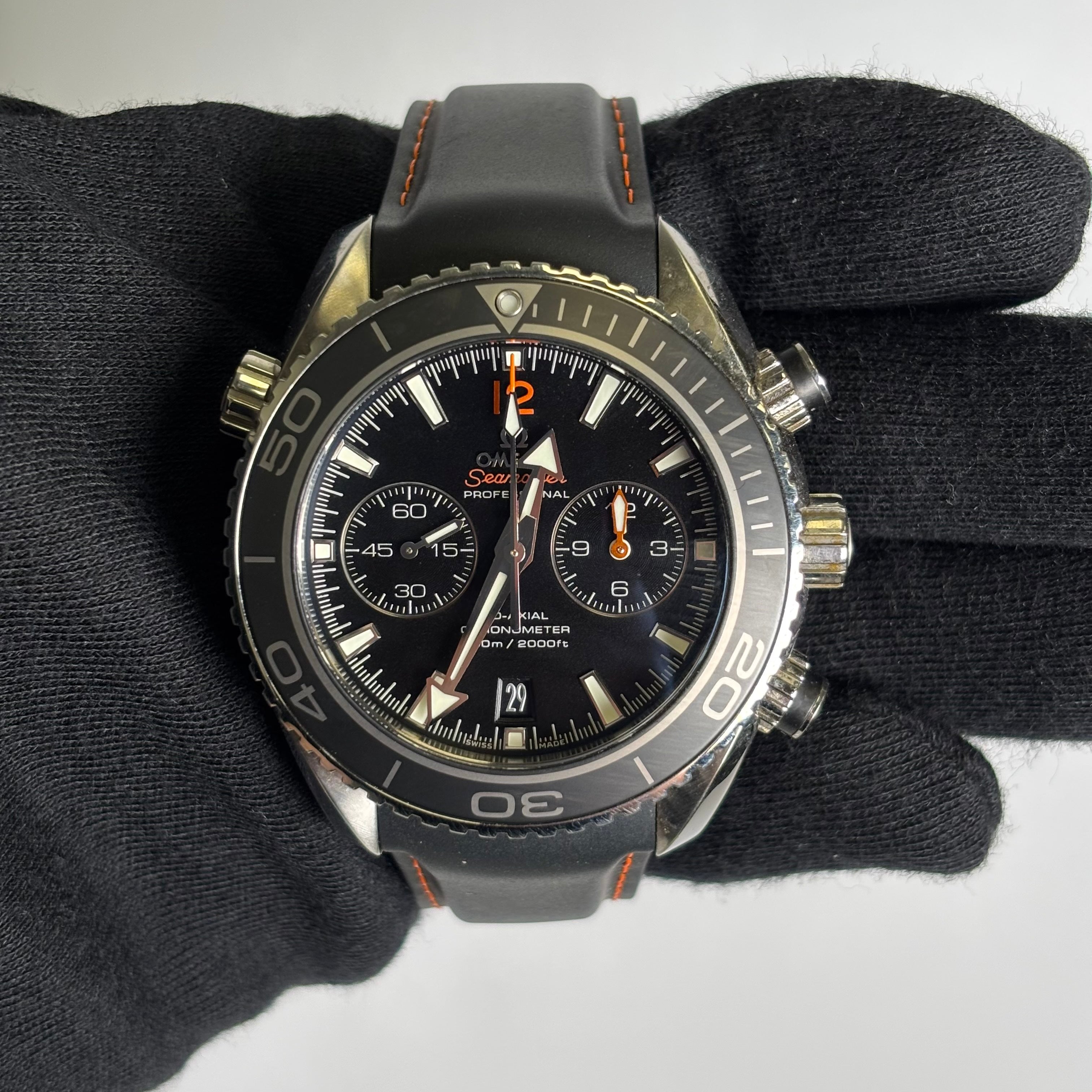 Omega Seamaster 45.5mm Black Dial Watch Ref# 232.32.46.51.01.005 - Happy Jewelers Fine Jewelry Lifetime Warranty