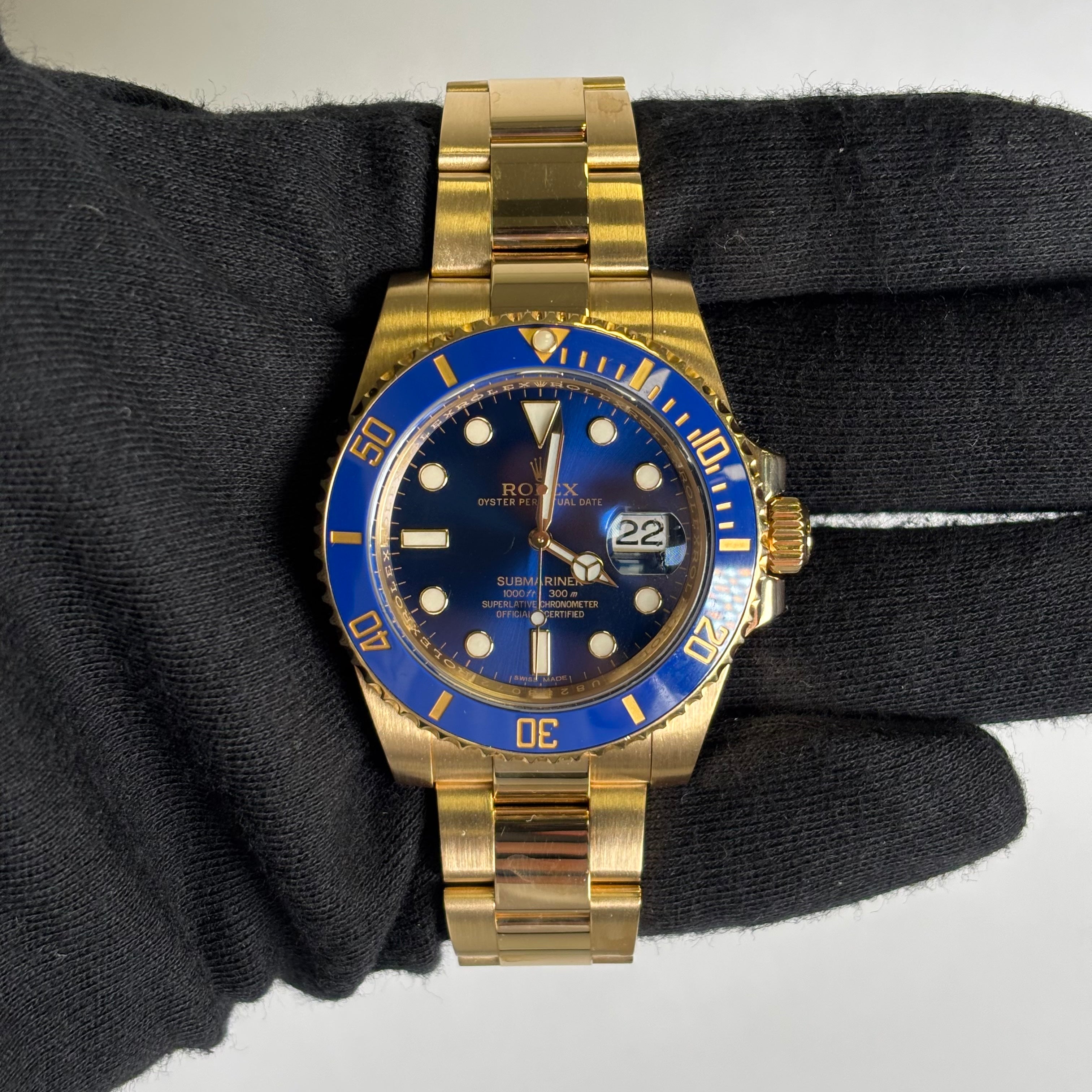 Rolex Submariner 40mm Blue Dial Watch Ref# 116618LB - Happy Jewelers Fine Jewelry Lifetime Warranty