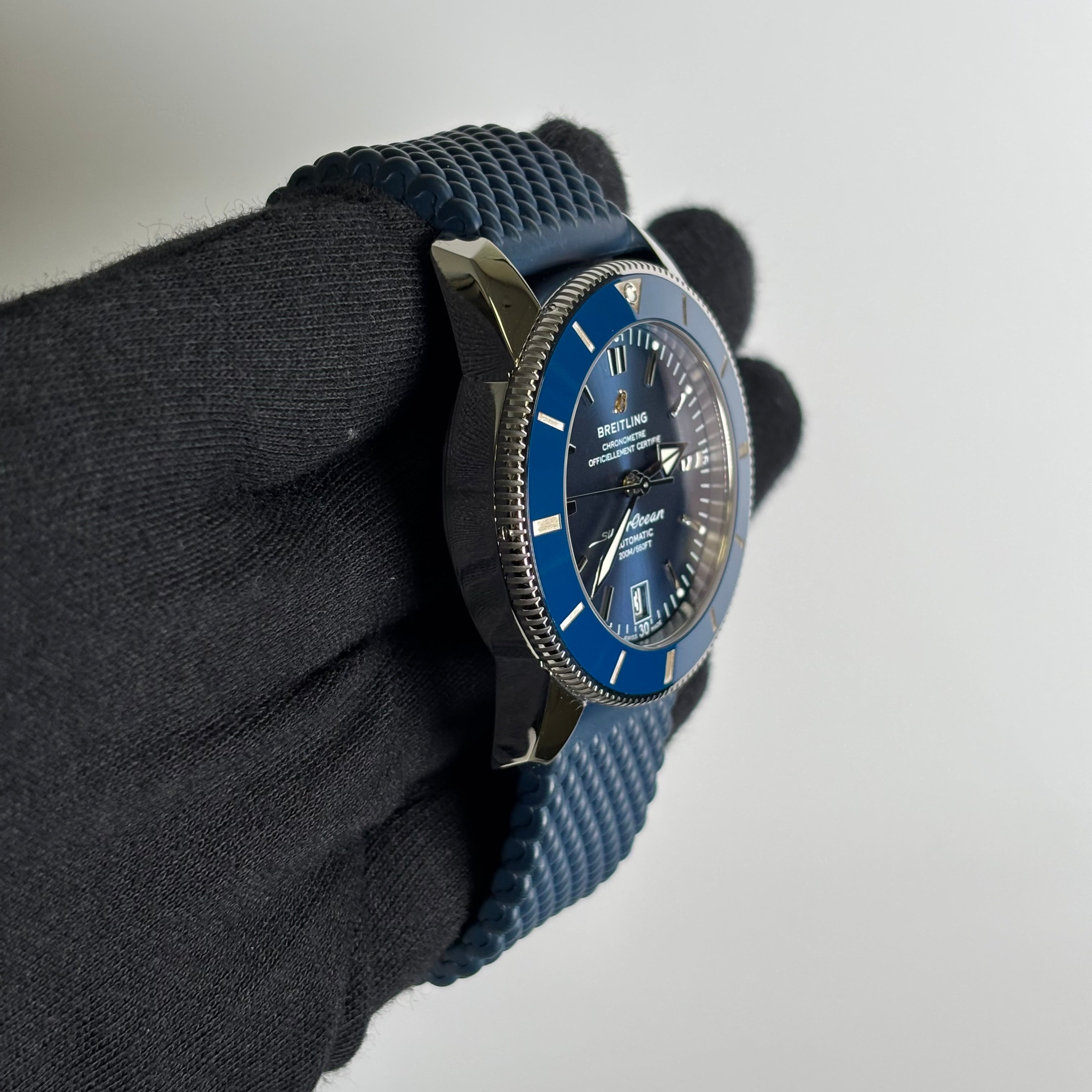 Breitling Superocean 46mm Blue Dial Watch Ref# AB2020161C1S1 - Happy Jewelers Fine Jewelry Lifetime Warranty