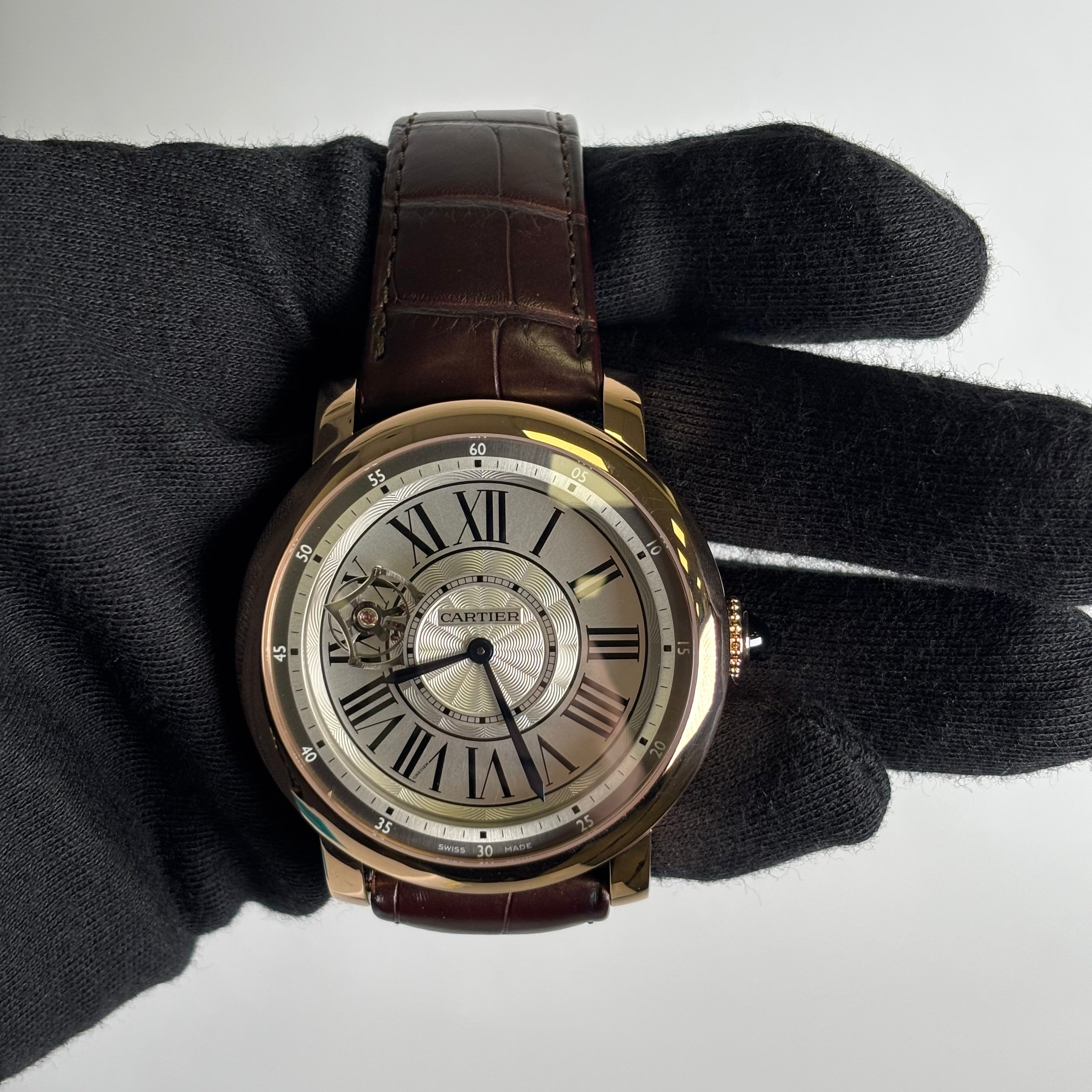 Cartier Rotonde 47mm White Dial Watch Ref# W1556205 - Happy Jewelers Fine Jewelry Lifetime Warranty