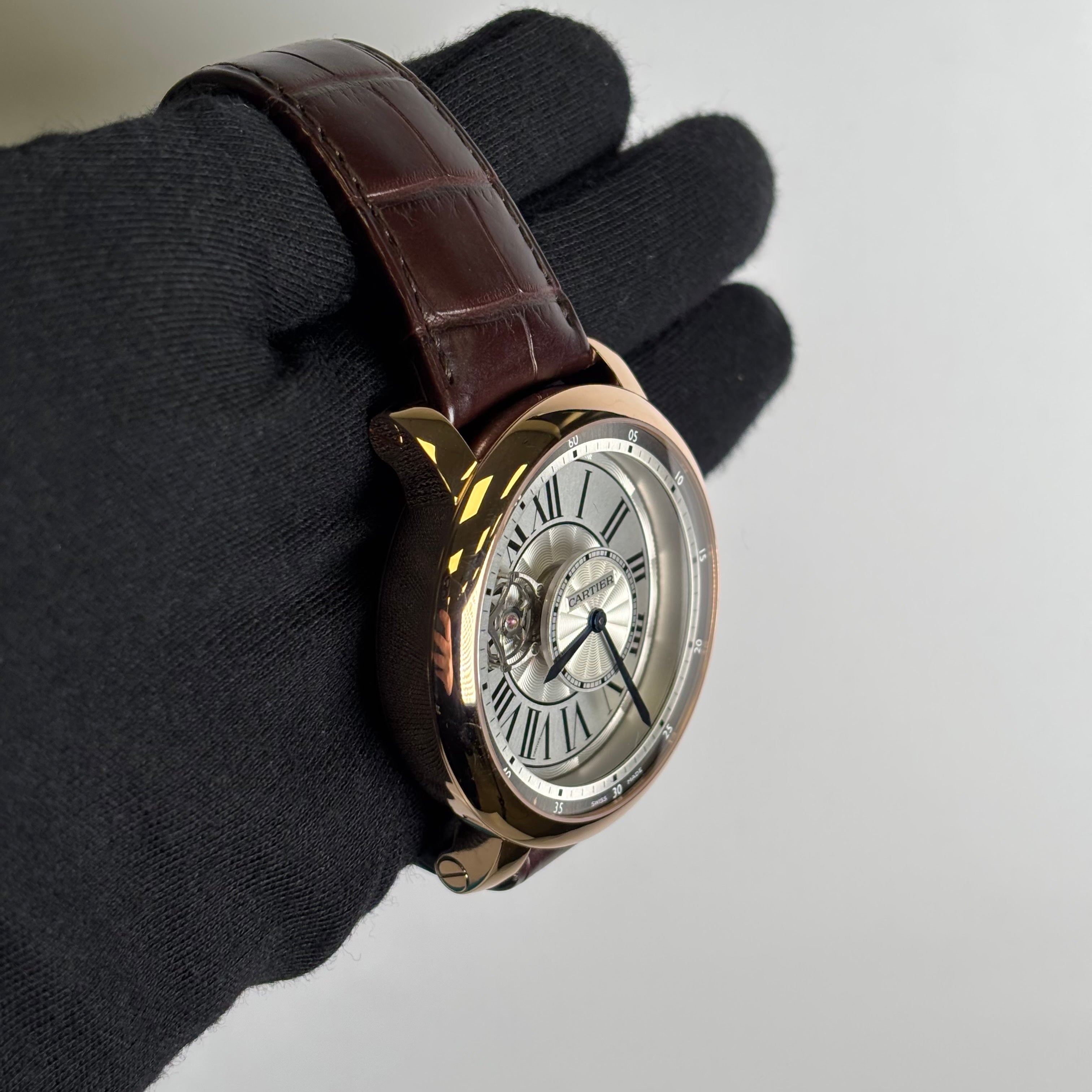 Cartier Rotonde 47mm White Dial Watch Ref# W1556205 - Happy Jewelers Fine Jewelry Lifetime Warranty