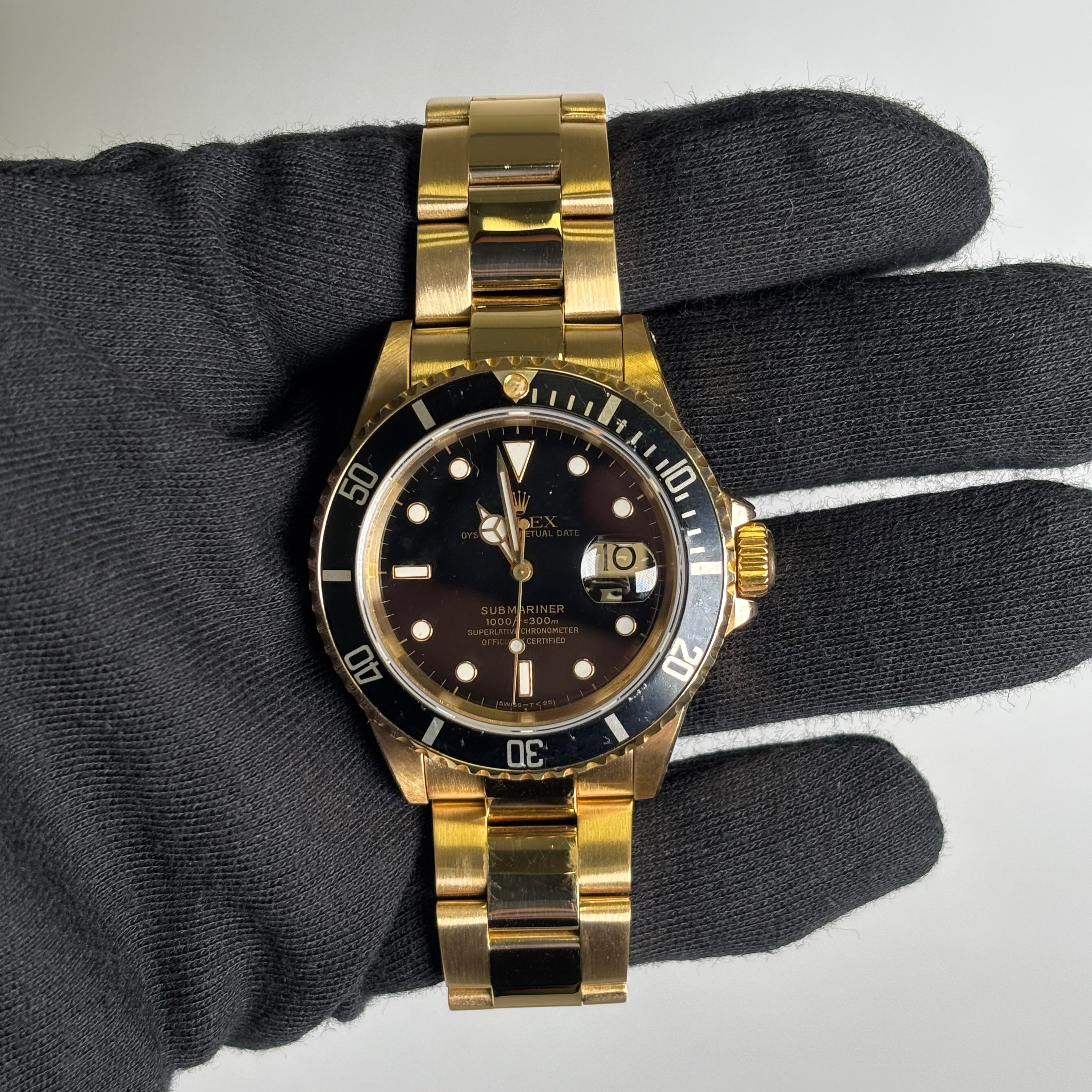 Rolex Submariner 40mm Black Dial Watch Ref# 16618 - Happy Jewelers Fine Jewelry Lifetime Warranty