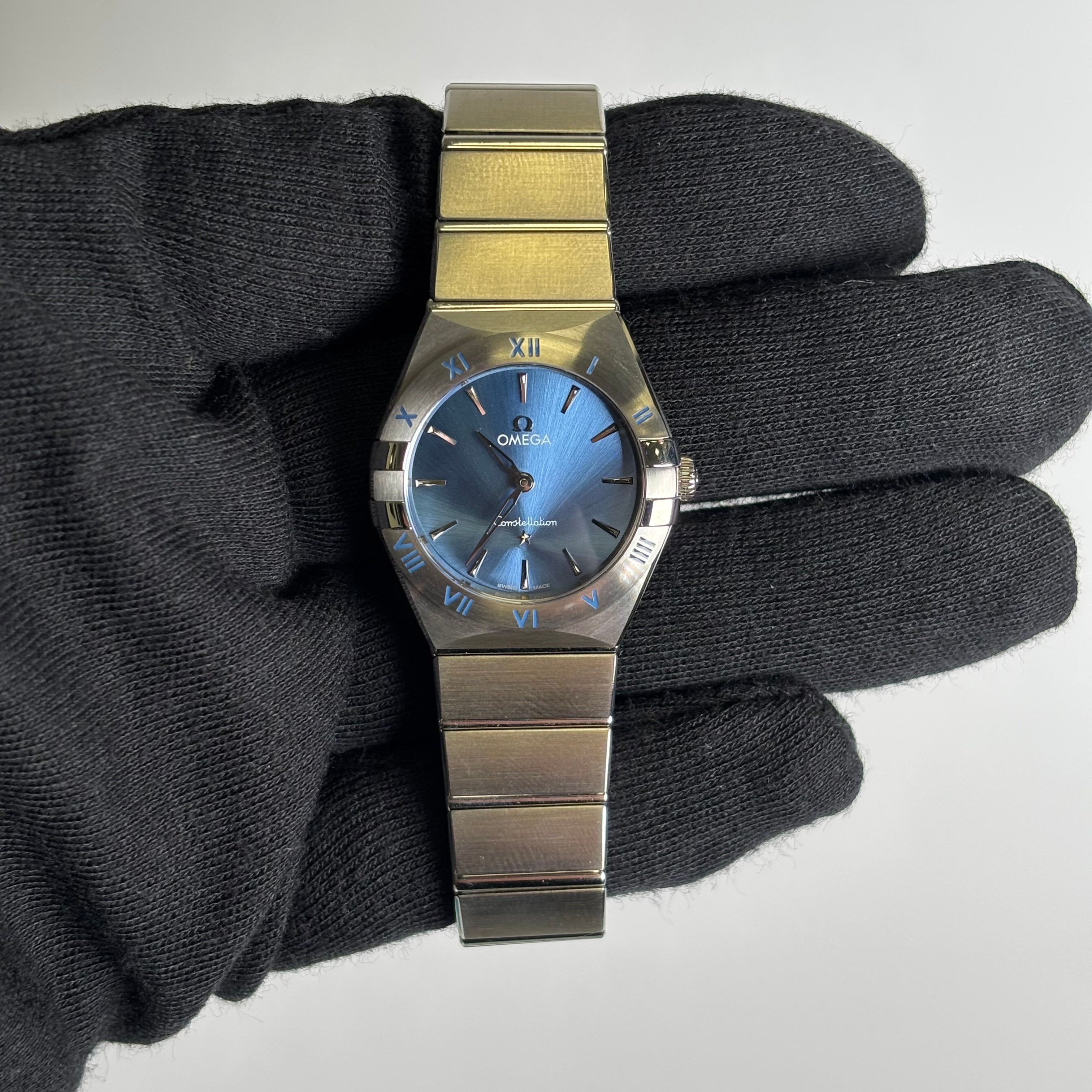 Omega Constellation 28mm Blue Dial Watch Ref# 131.10.28.60.03.001 - Happy Jewelers Fine Jewelry Lifetime Warranty