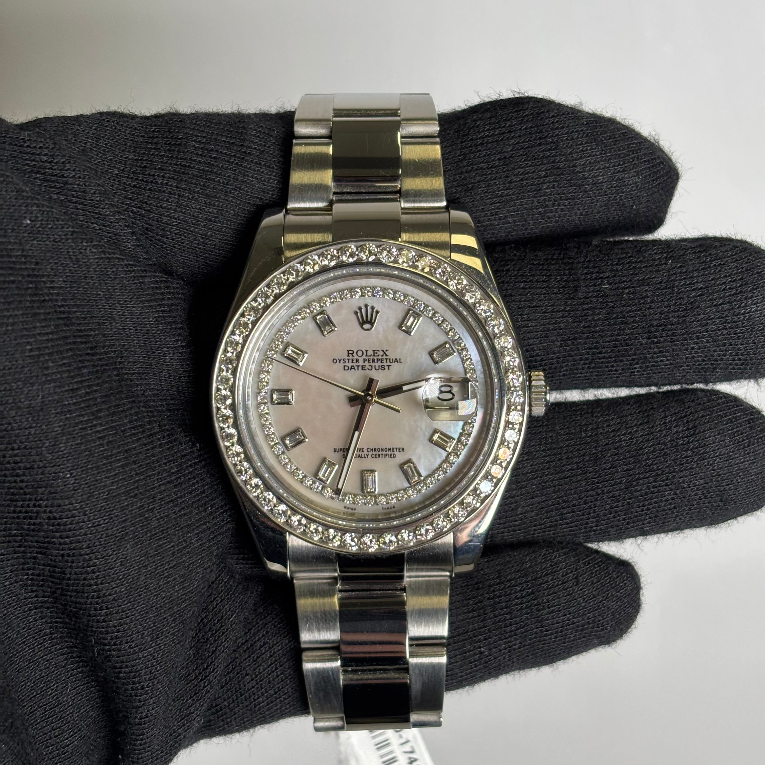 Rolex Datejust 41mm MOP Dial Watch Ref# 116300 - Happy Jewelers Fine Jewelry Lifetime Warranty