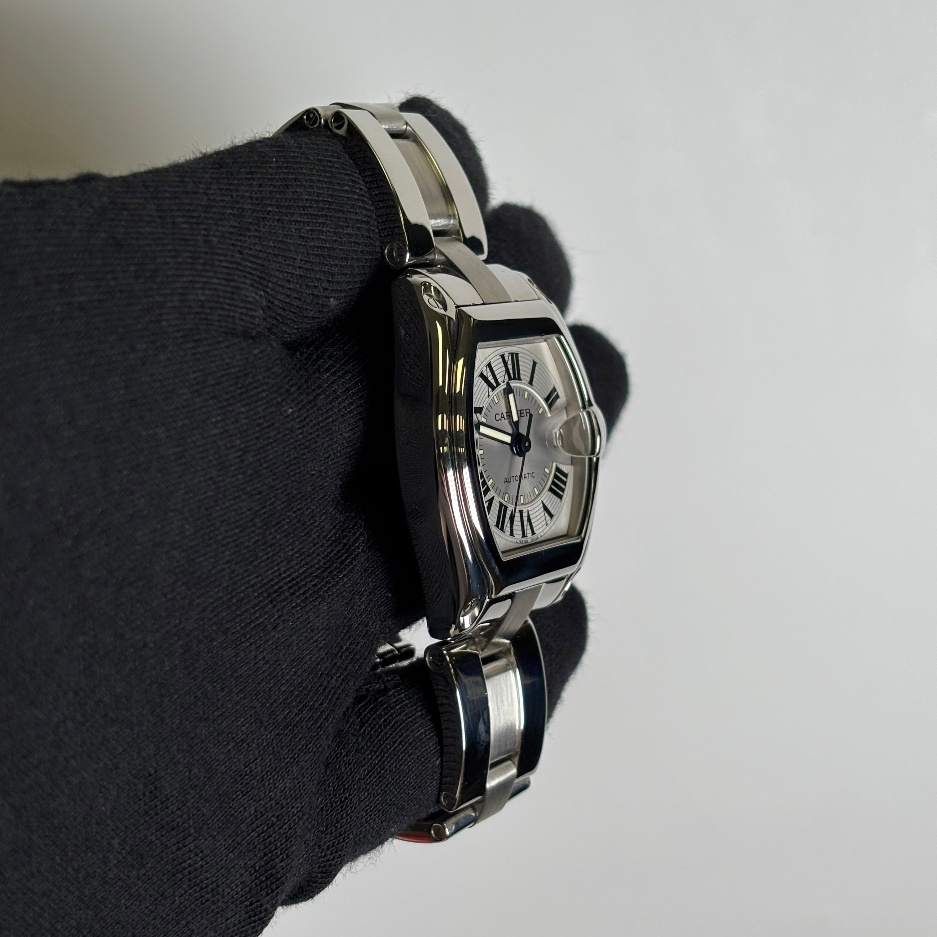 Cartier Roadster 38mm Silver Dial Watch Ref# W62000V3 - Happy Jewelers Fine Jewelry Lifetime Warranty