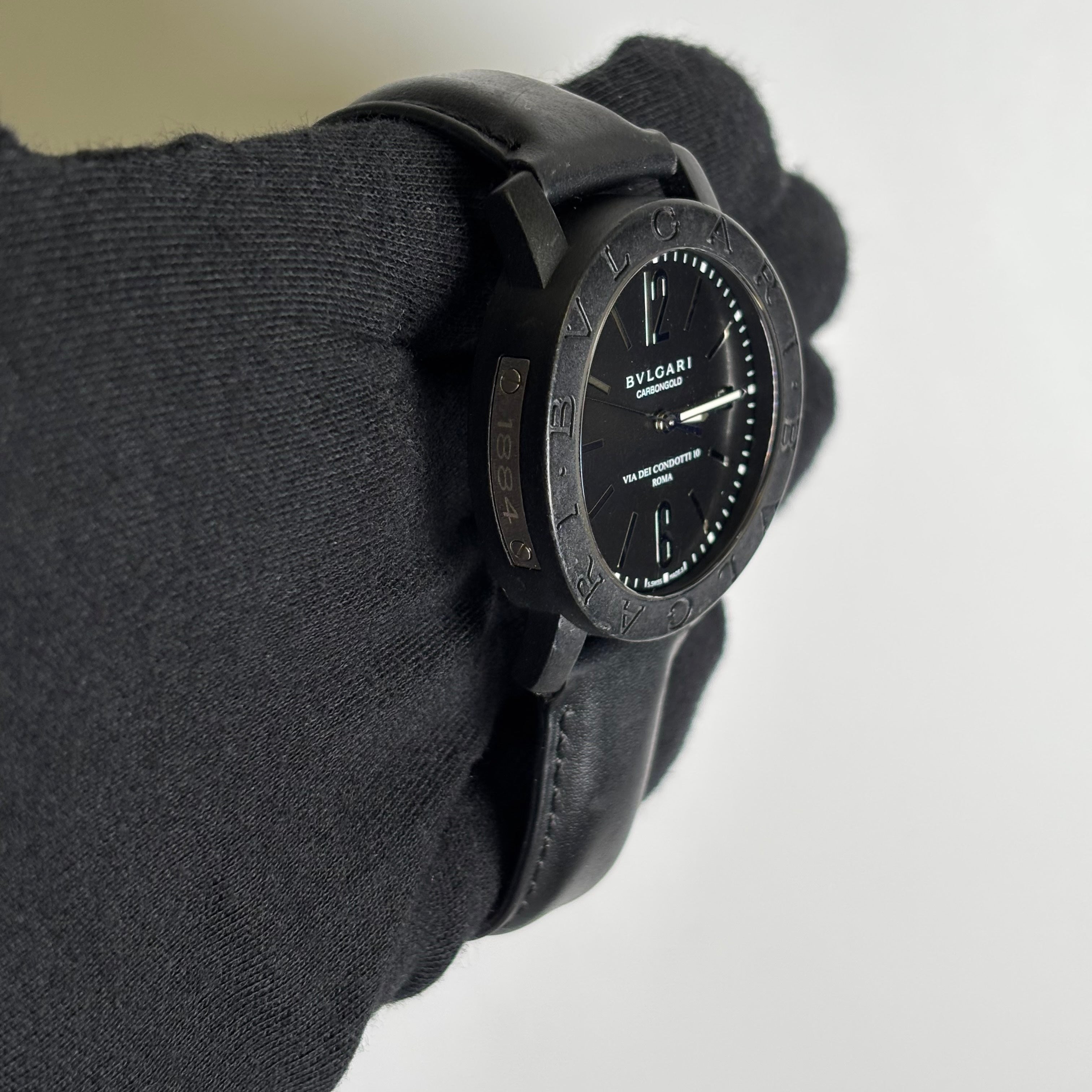 Bvlgari Bulagri 40mm Black Dial Watch Ref# BB40CL - Happy Jewelers Fine Jewelry Lifetime Warranty