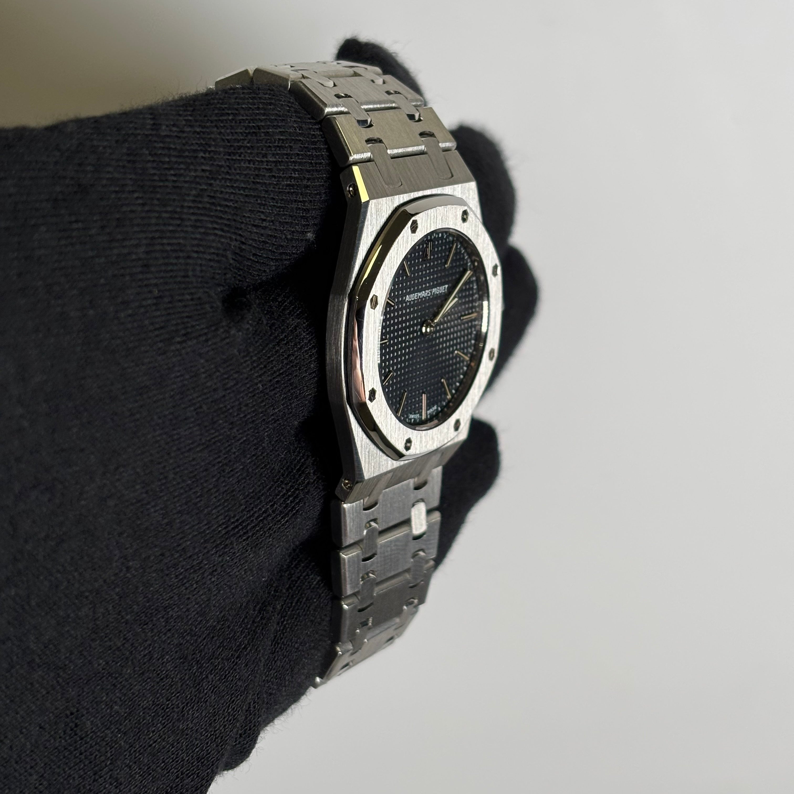 Audemars Piguet Royal Oak 33mm Black Dial Watch Ref# 56303ST - Happy Jewelers Fine Jewelry Lifetime Warranty