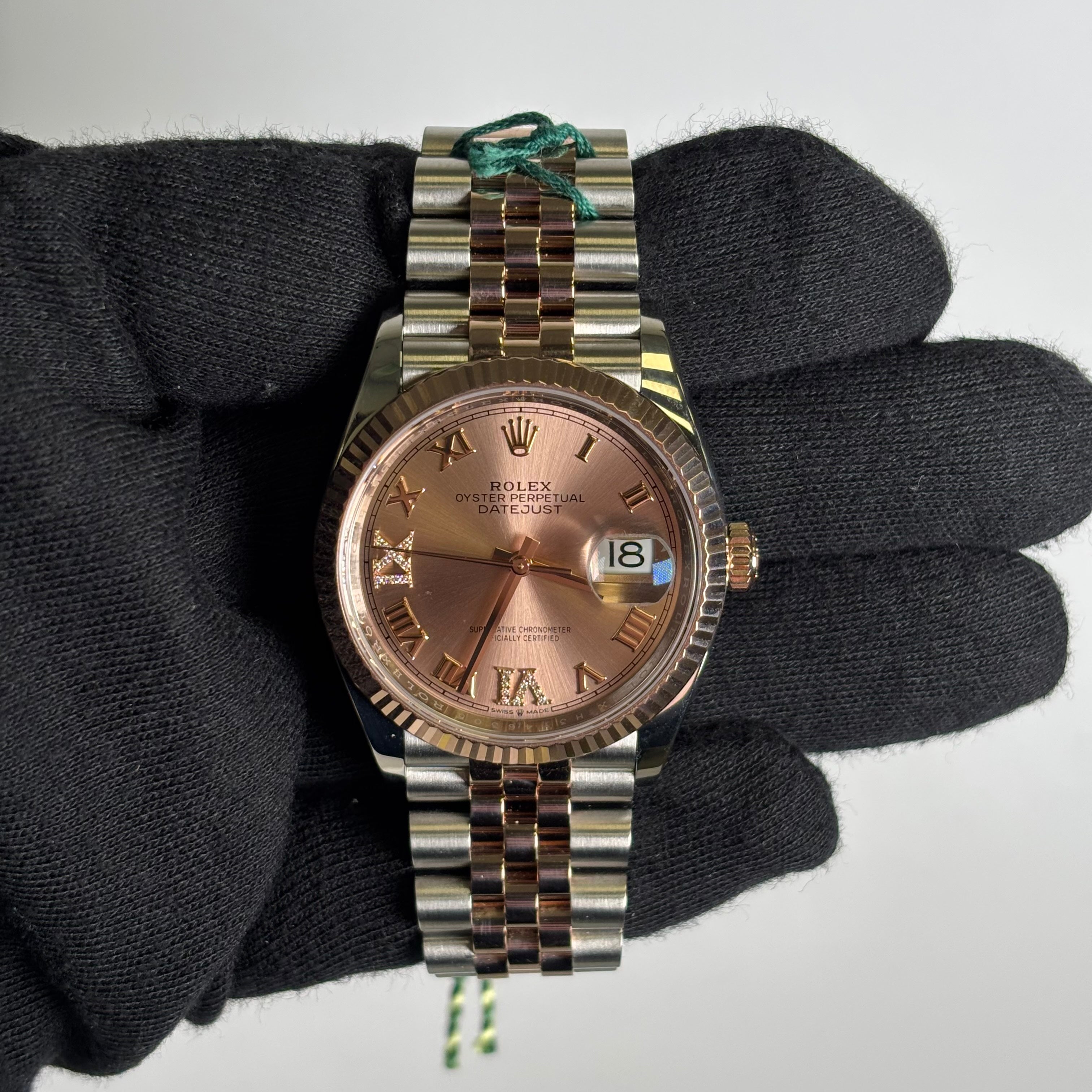 Rolex Datejust 36mm Pink Dial Watch Ref# 126231 - Happy Jewelers Fine Jewelry Lifetime Warranty