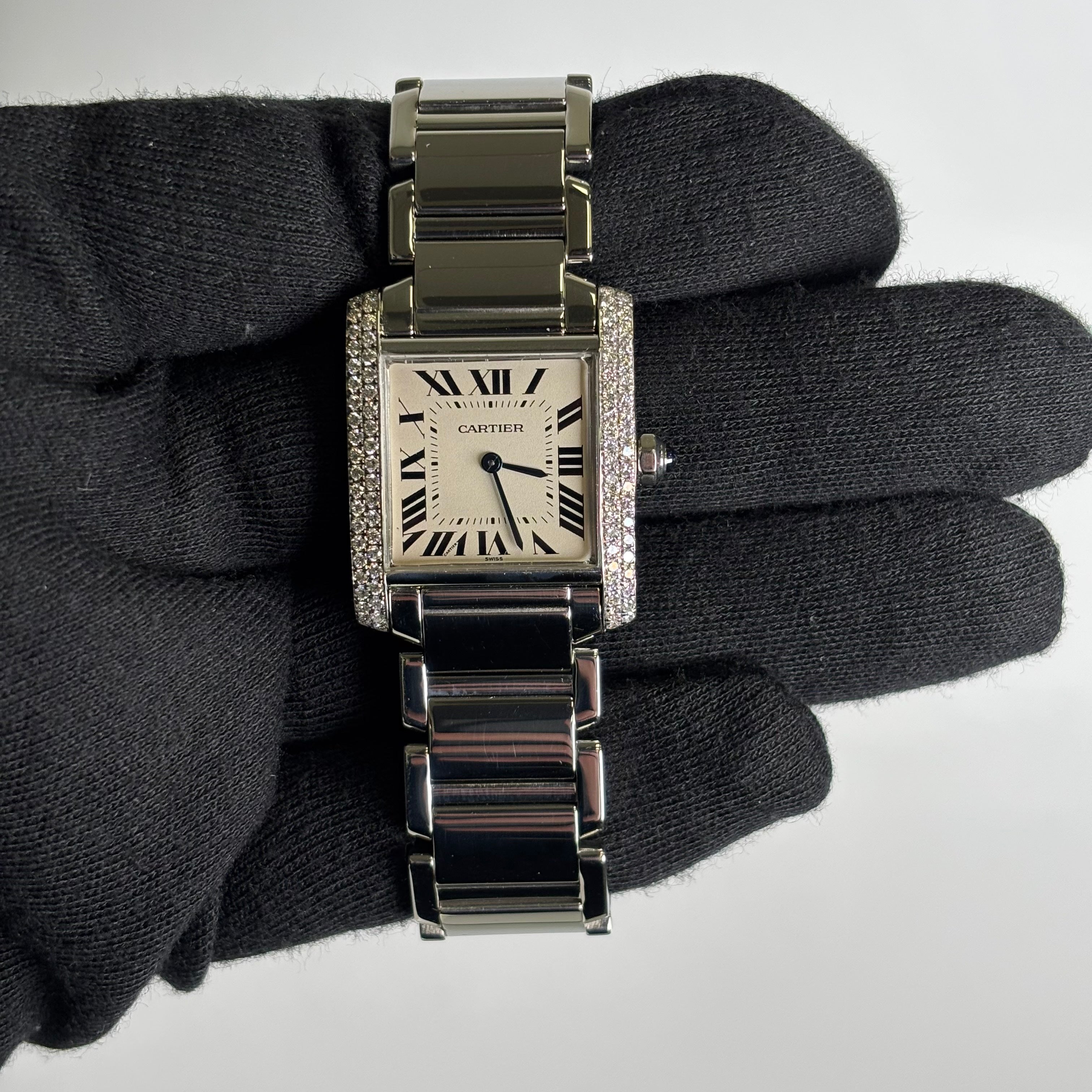 Cartier Tank 25mm White Dial Watch Ref# W51003Q3 - Happy Jewelers Fine Jewelry Lifetime Warranty