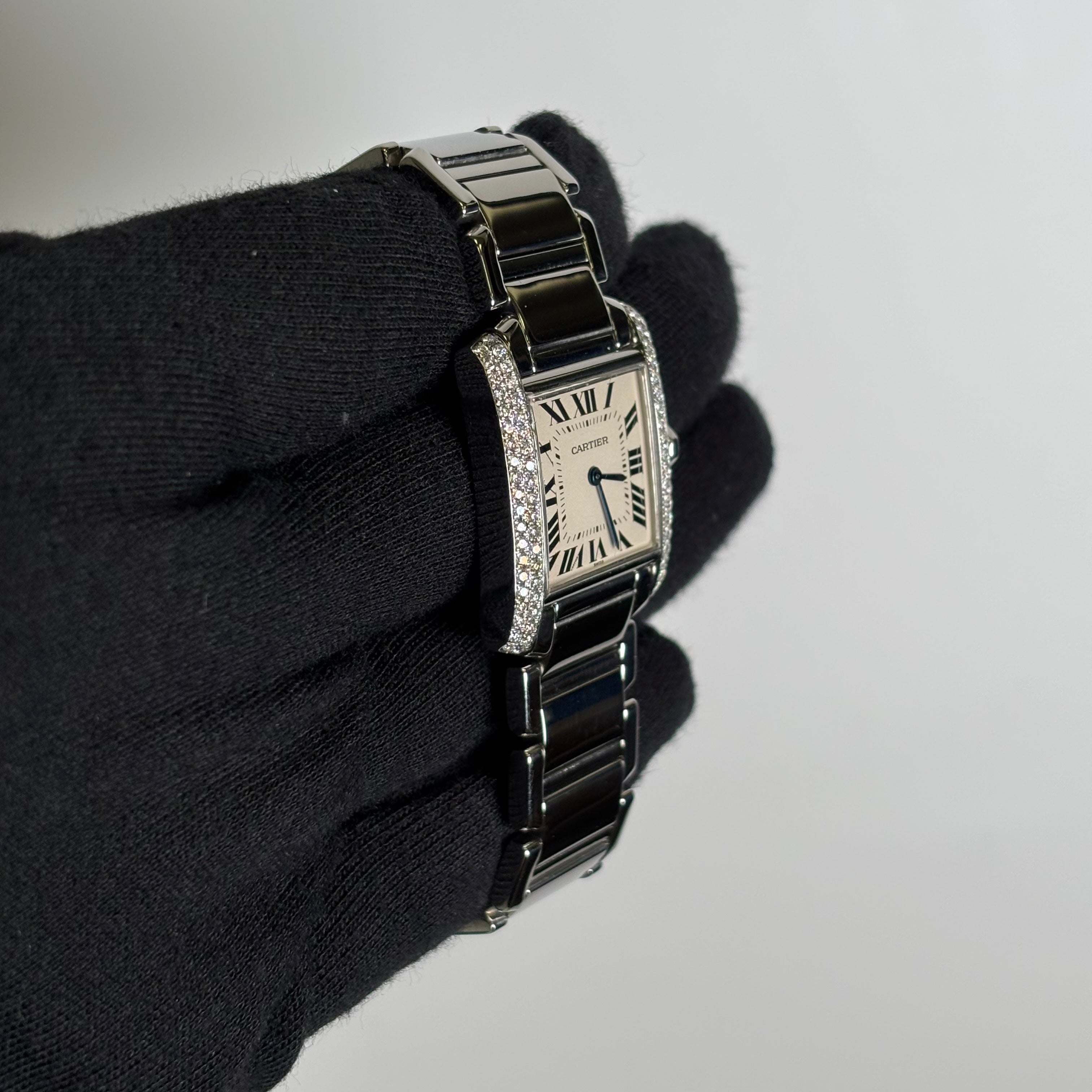 Cartier Tank 25mm White Dial Watch Ref# W51003Q3 - Happy Jewelers Fine Jewelry Lifetime Warranty