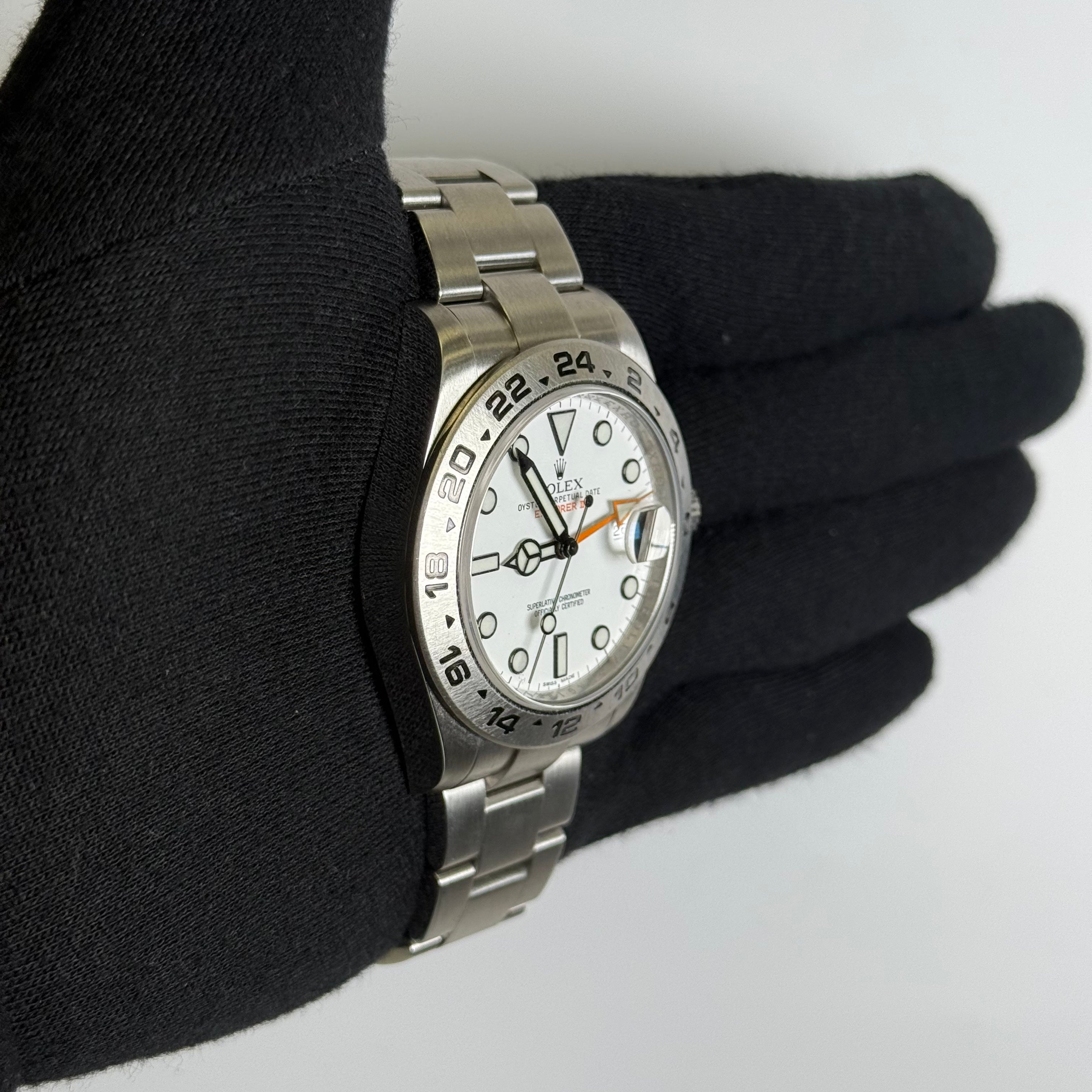 Rolex Explorer II 42mm White Dial Watch Ref# 216570 - Happy Jewelers Fine Jewelry Lifetime Warranty