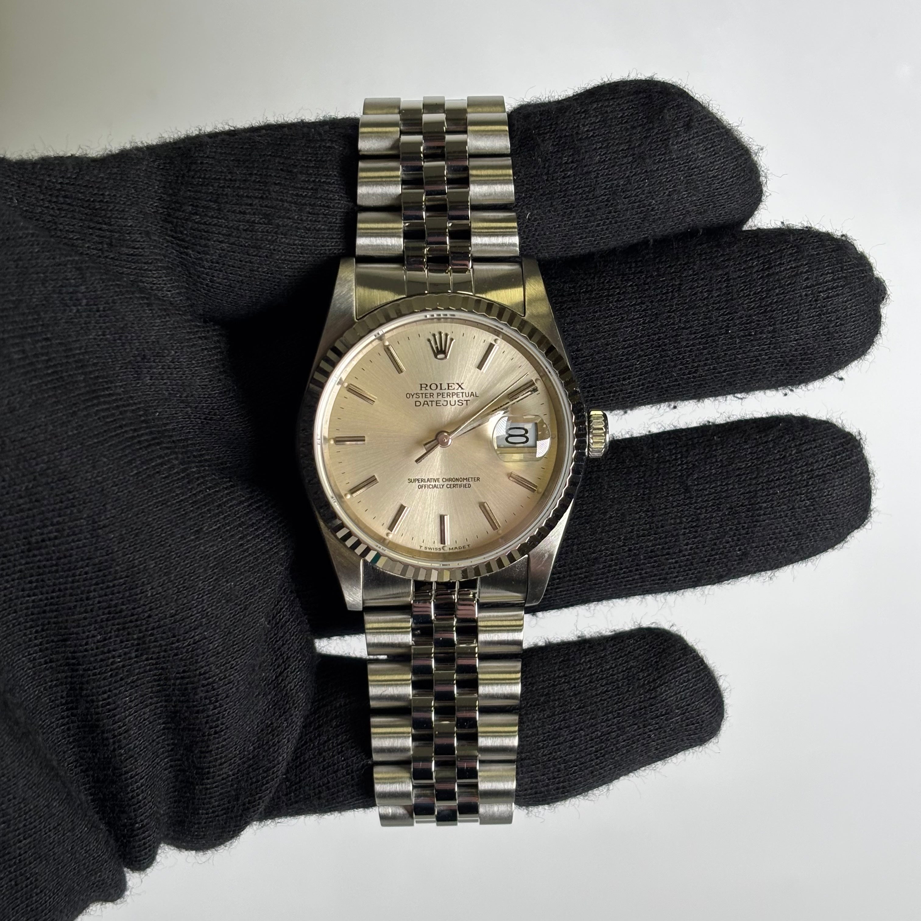 Rolex Datejust 36mm Silver Dial Watch Ref# 16234 - Happy Jewelers Fine Jewelry Lifetime Warranty