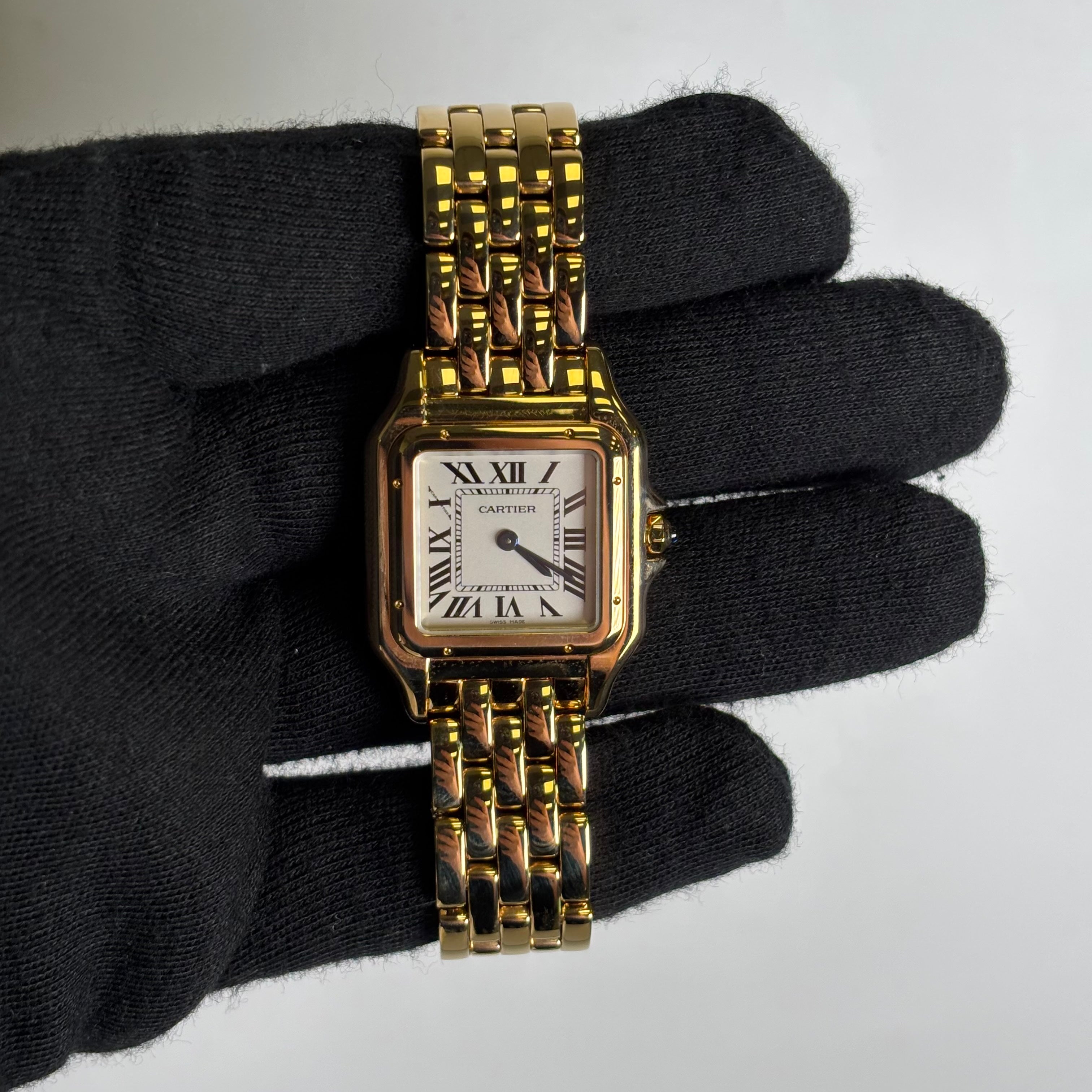 Cartier Panthere 27mm White Dial Watch Ref# WGPN0009 - Happy Jewelers Fine Jewelry Lifetime Warranty