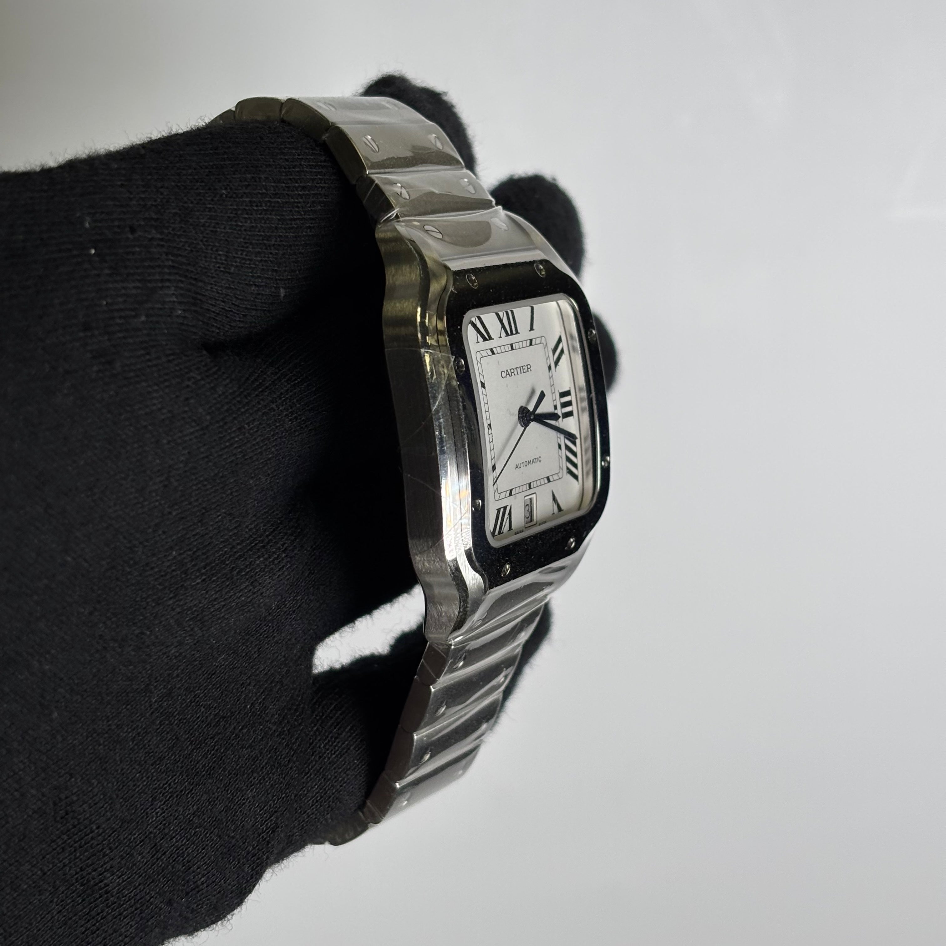 Cartier Santos 40mm White Dial Watch Ref# WSSA0018 - Happy Jewelers Fine Jewelry Lifetime Warranty