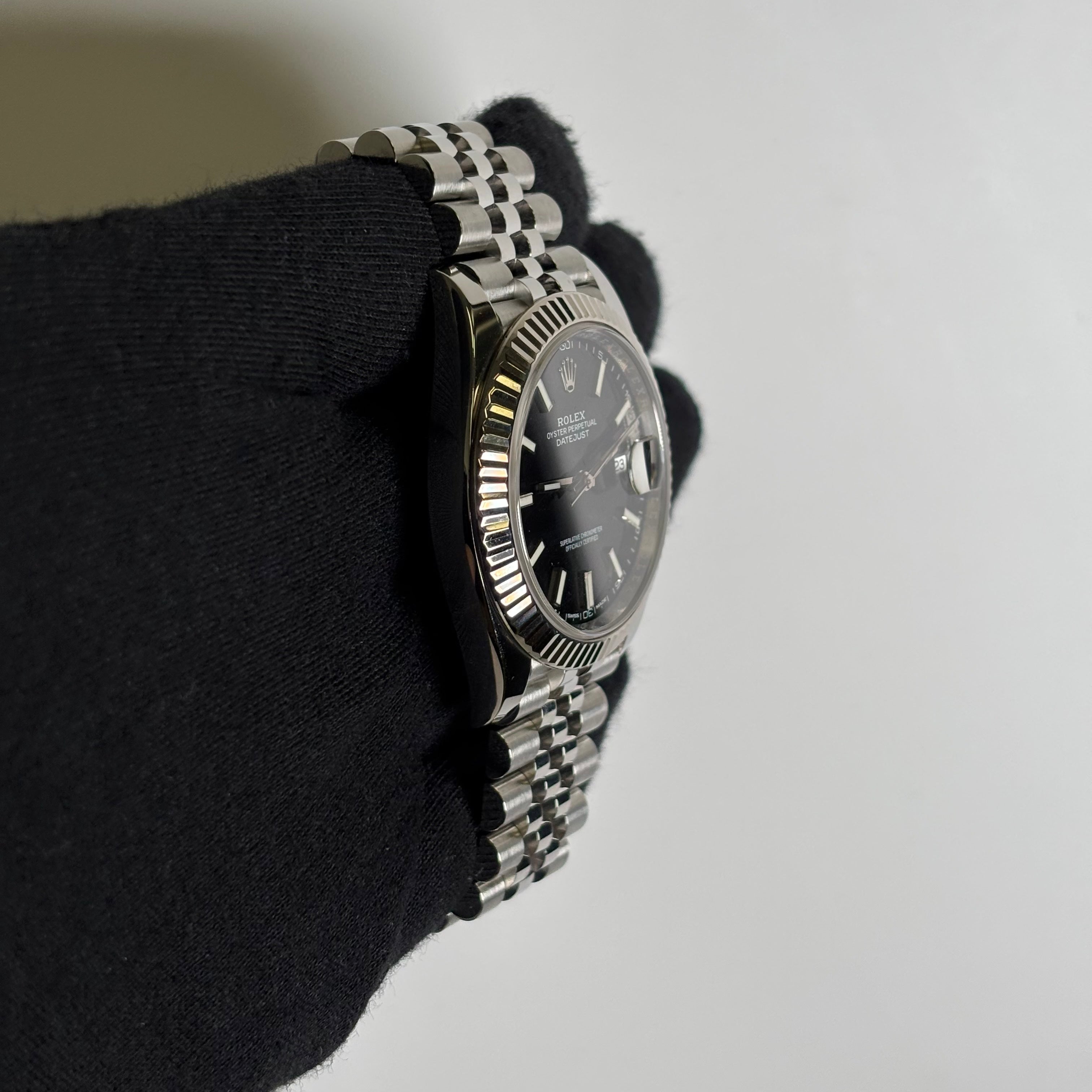 Rolex Datejust 41mm Black Dial Watch Ref# 126334 - Happy Jewelers Fine Jewelry Lifetime Warranty