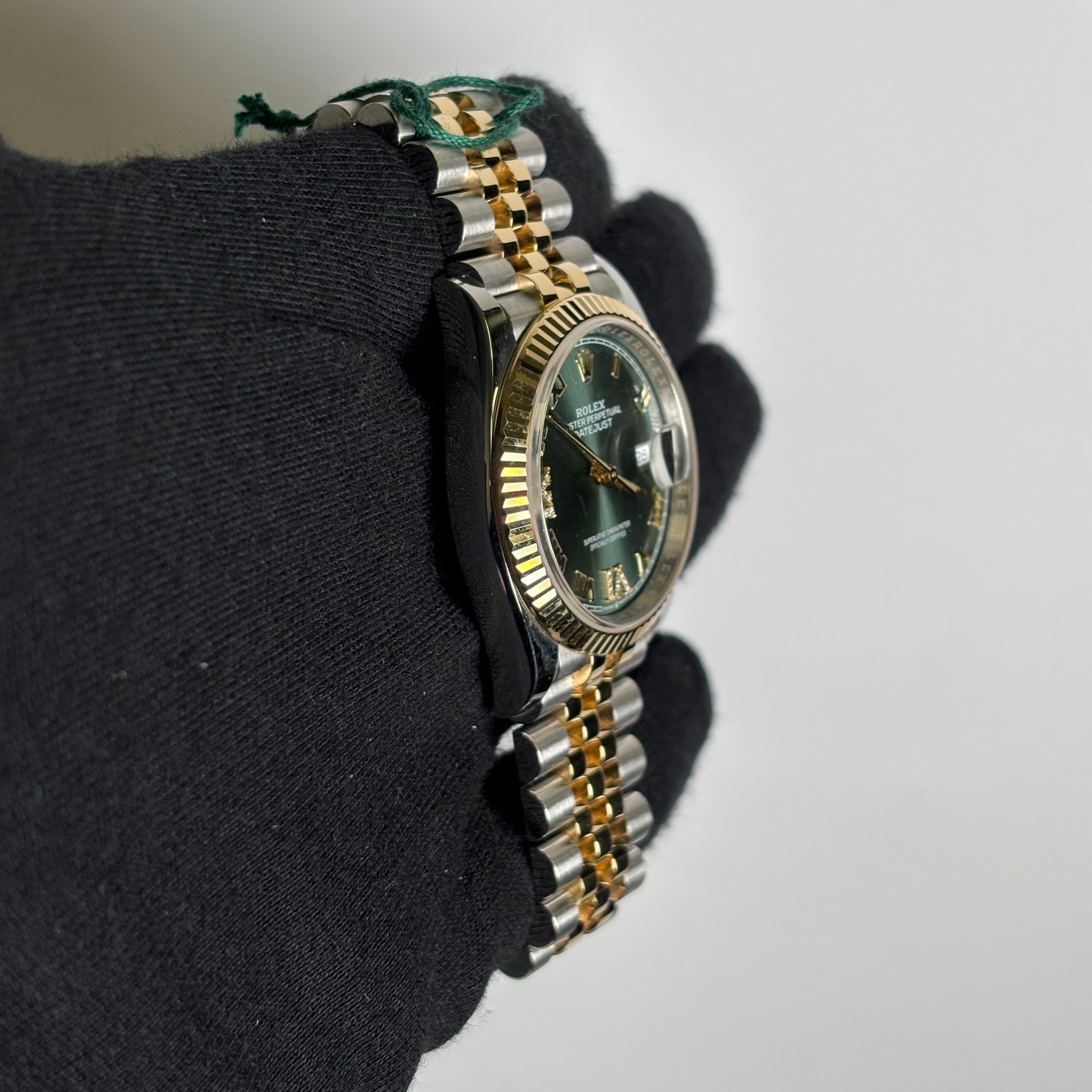 Rolex Datejust 36mm Green Dial Watch Ref# 126233 - Happy Jewelers Fine Jewelry Lifetime Warranty