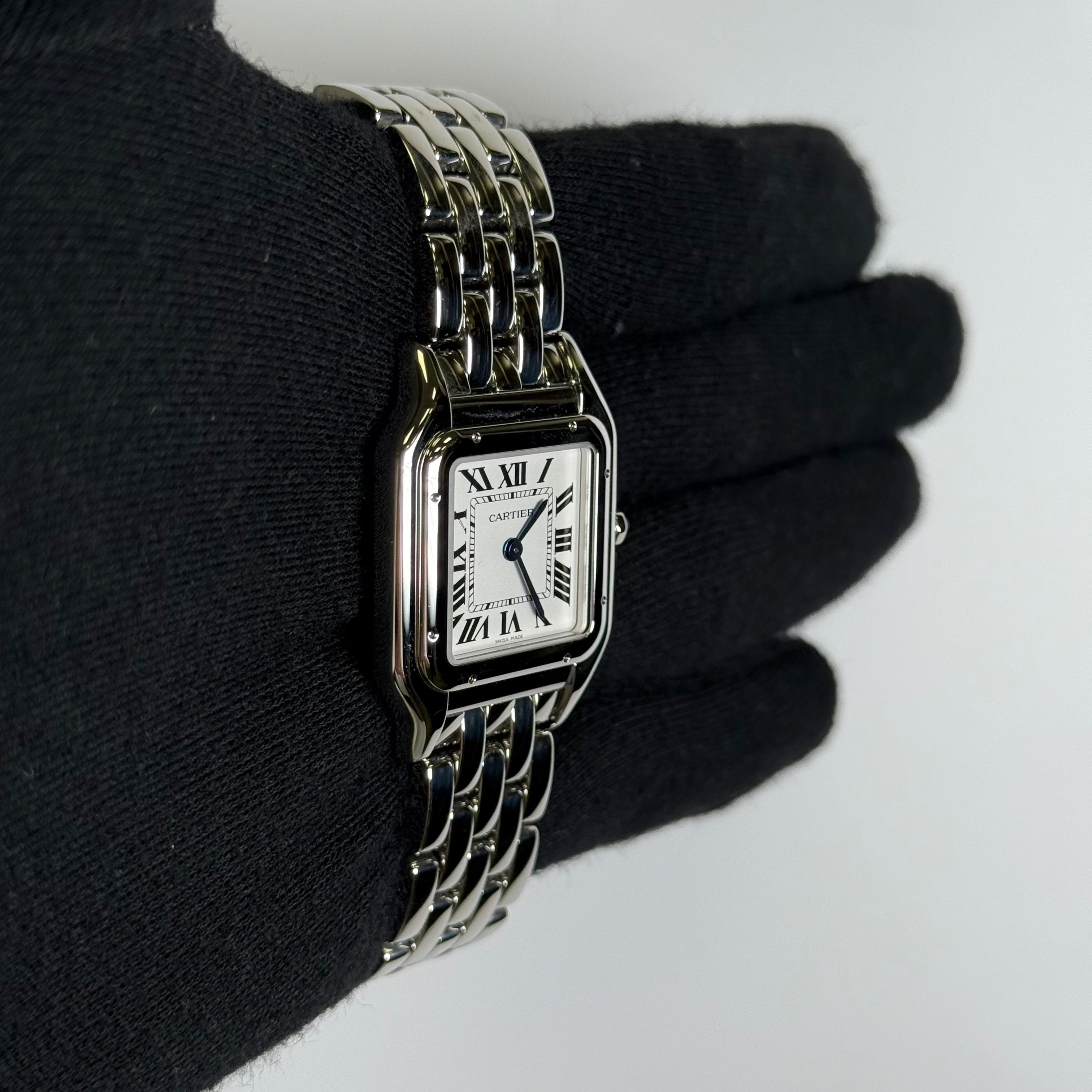 Cartier Panthere 26mm White Dial Watch Ref# WSPN0015 - Happy Jewelers Fine Jewelry Lifetime Warranty