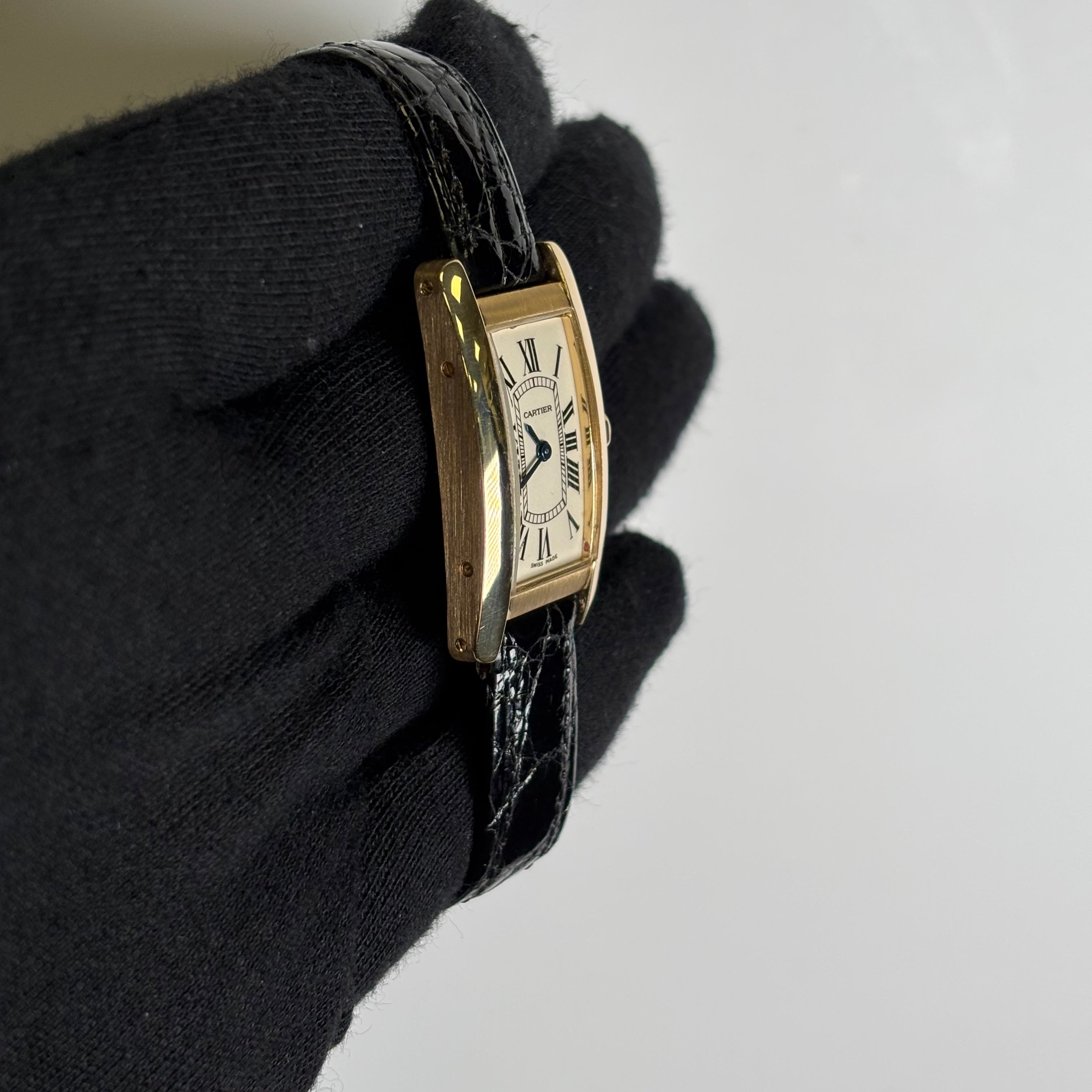 Cartier Tank Americaine 28mm Ivory Dial Watch Ref# W2601556 - Happy Jewelers Fine Jewelry Lifetime Warranty