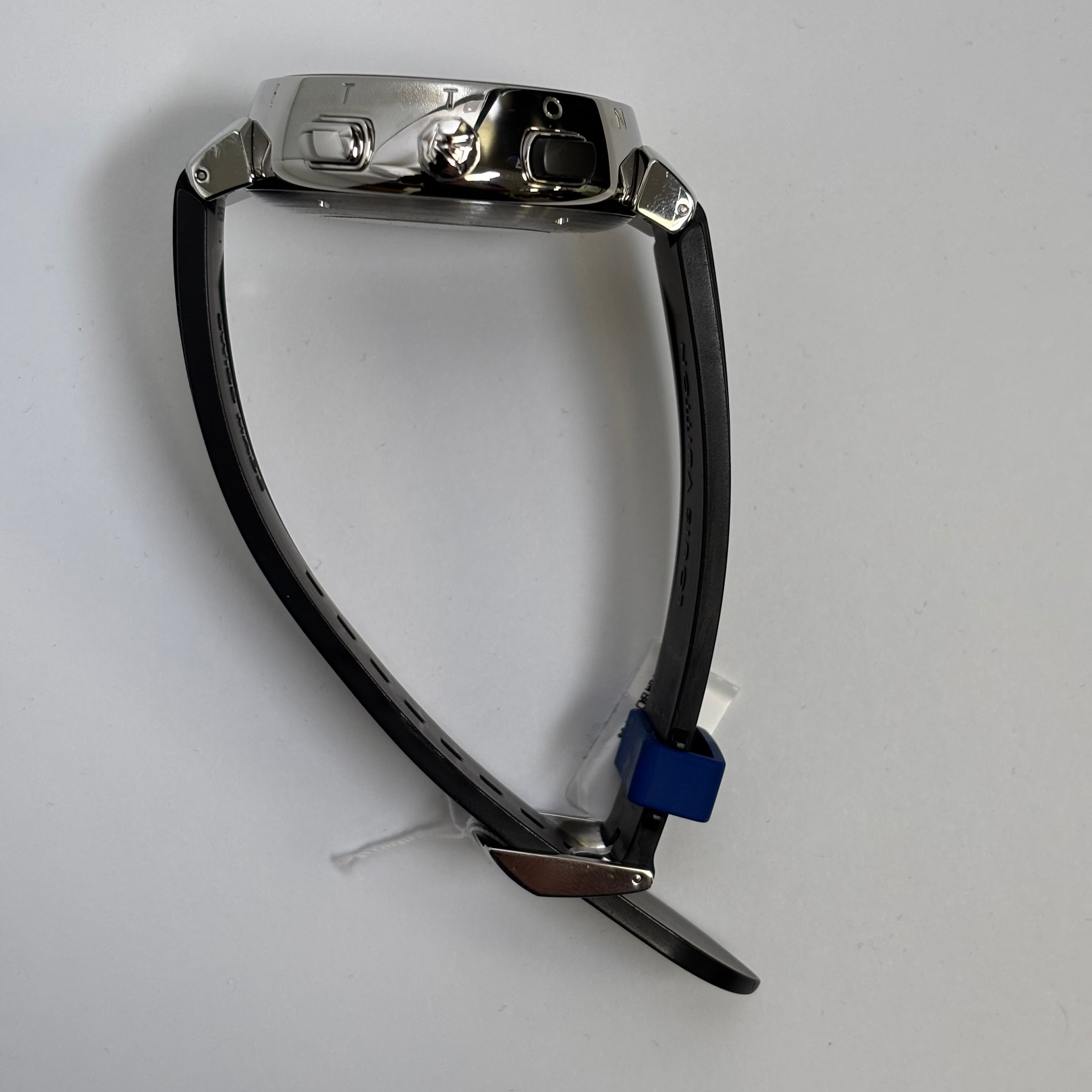 Louis Vuitton Tambour 44mm Blue Dial Watch Ref# Q102D - Happy Jewelers Fine Jewelry Lifetime Warranty