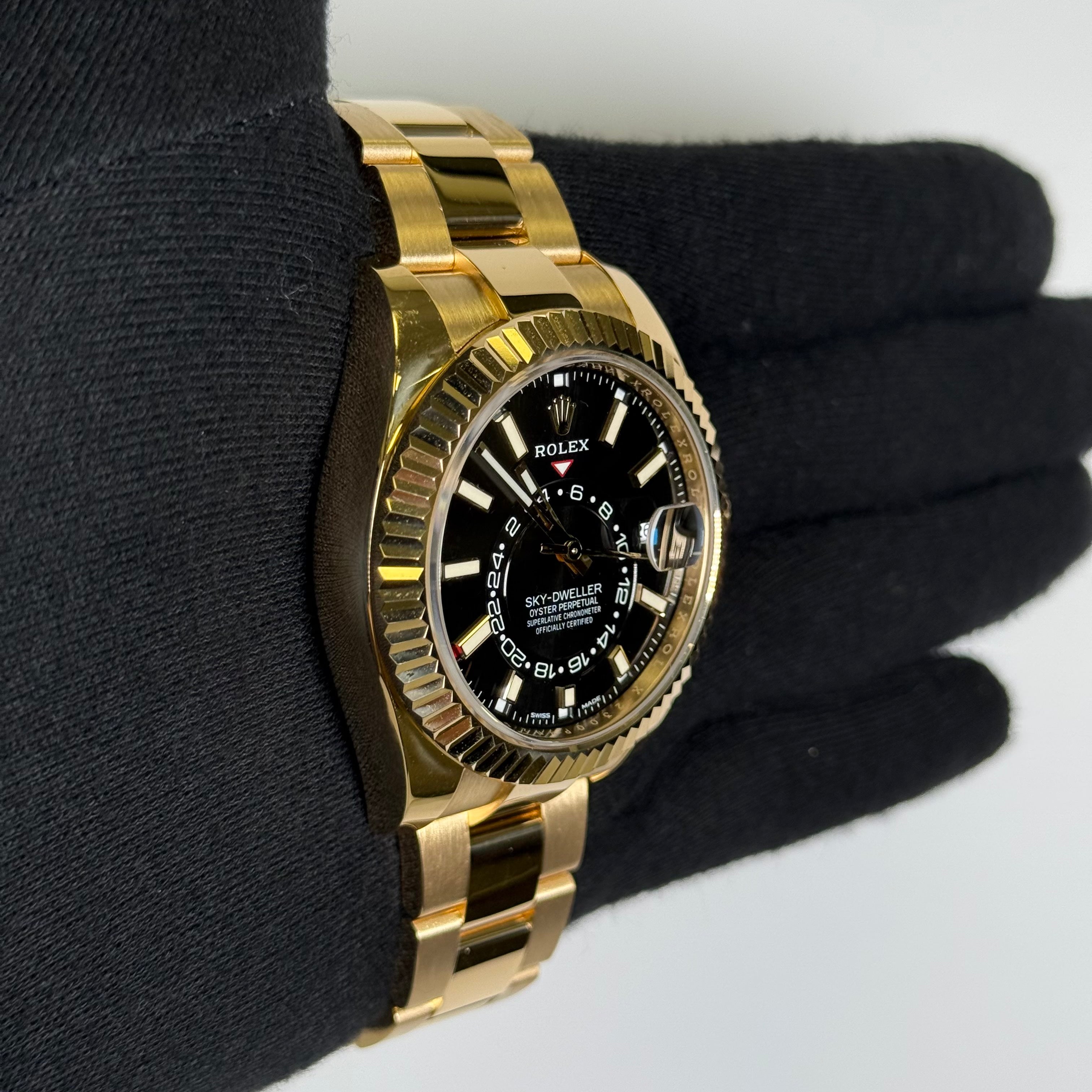 Rolex Sky-Dweller 42mm Black Dial Watch Ref# 326938 - Happy Jewelers Fine Jewelry Lifetime Warranty