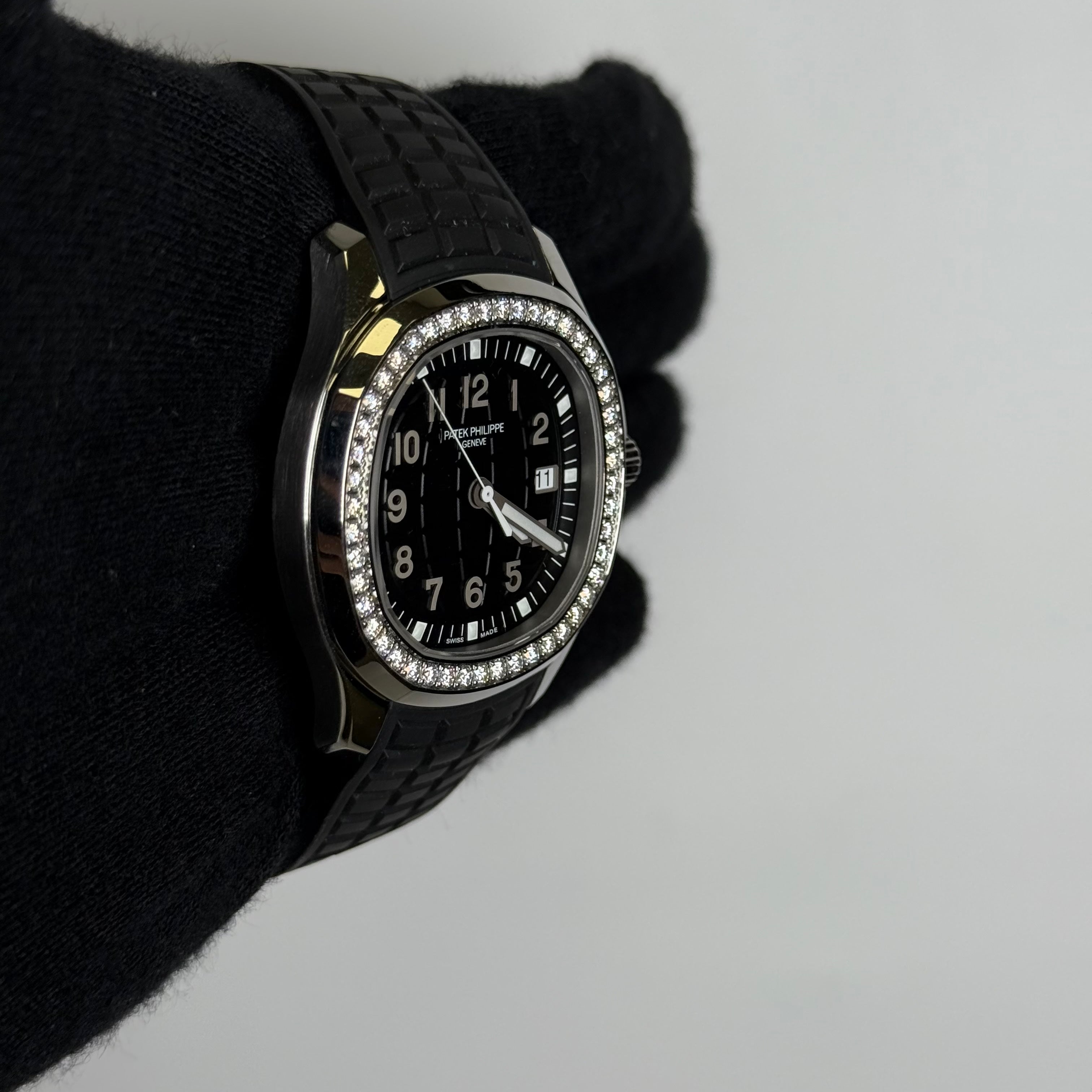 Patek Philippe Aquanuat 38mm Black Dial Watch Ref# 5267/200A-001 - Happy Jewelers Fine Jewelry Lifetime Warranty