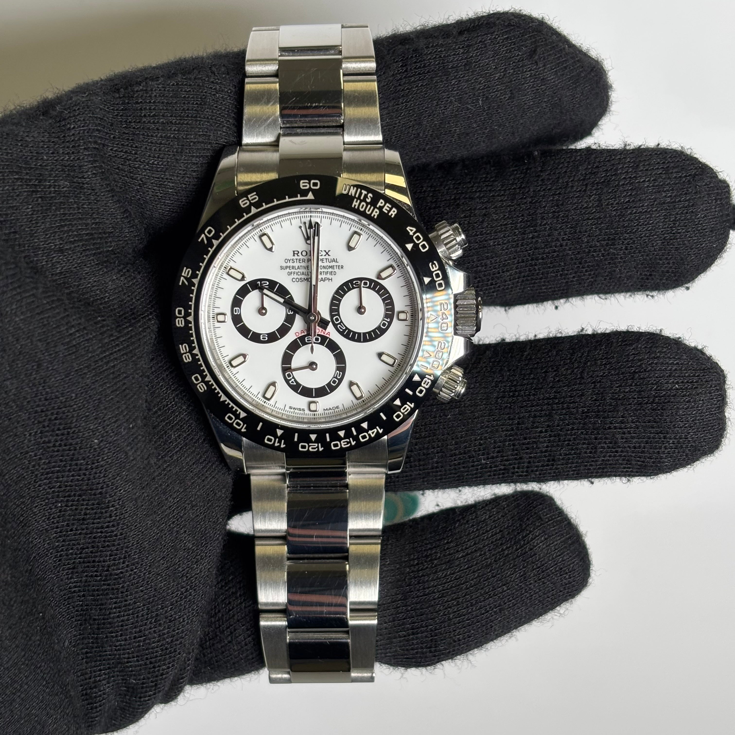 Rolex Daytona 40mm White Dial Watch Ref# 116500LN - Happy Jewelers Fine Jewelry Lifetime Warranty
