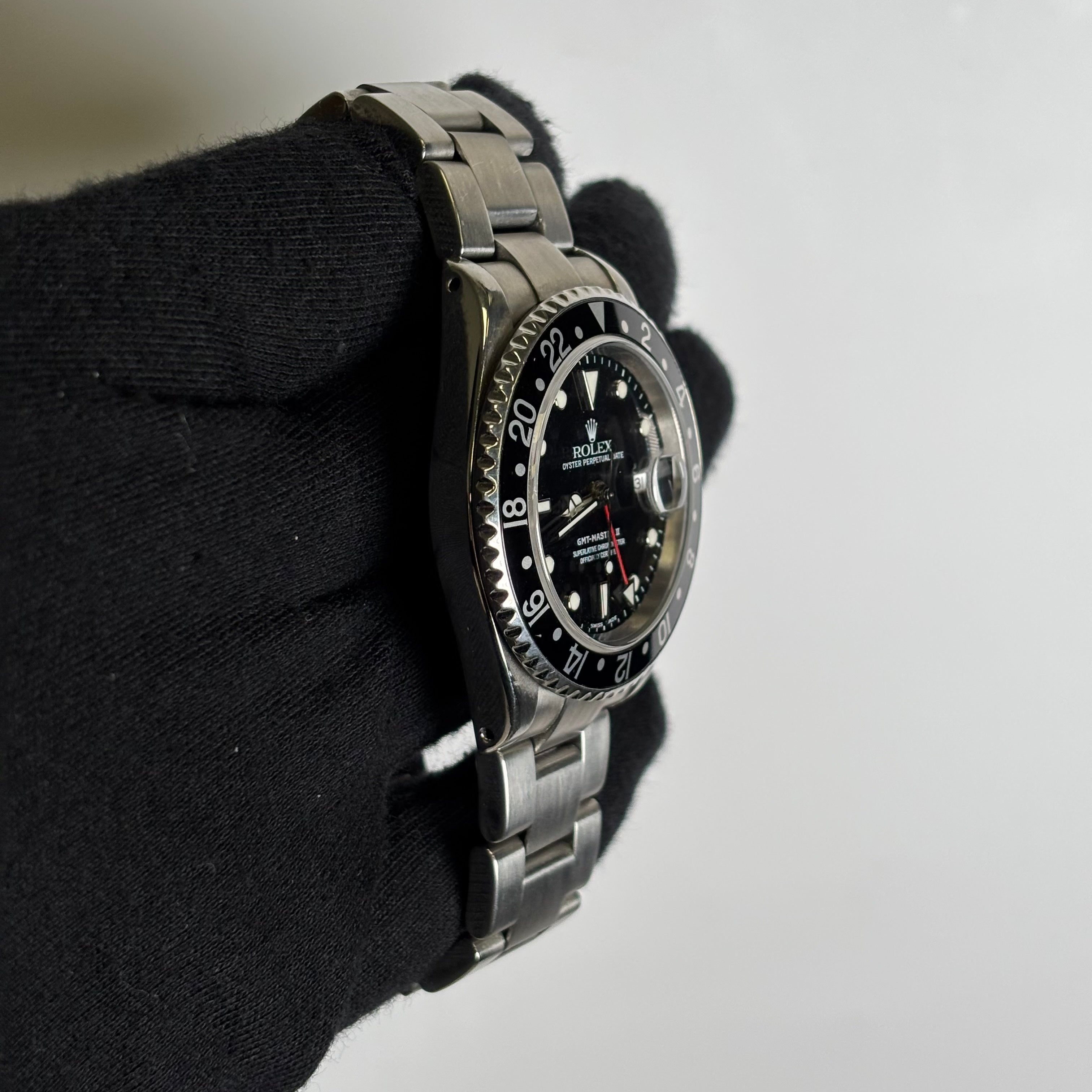 Rolex GMT-Master II 40mm Black Dial Watch Ref# 16710 - Happy Jewelers Fine Jewelry Lifetime Warranty