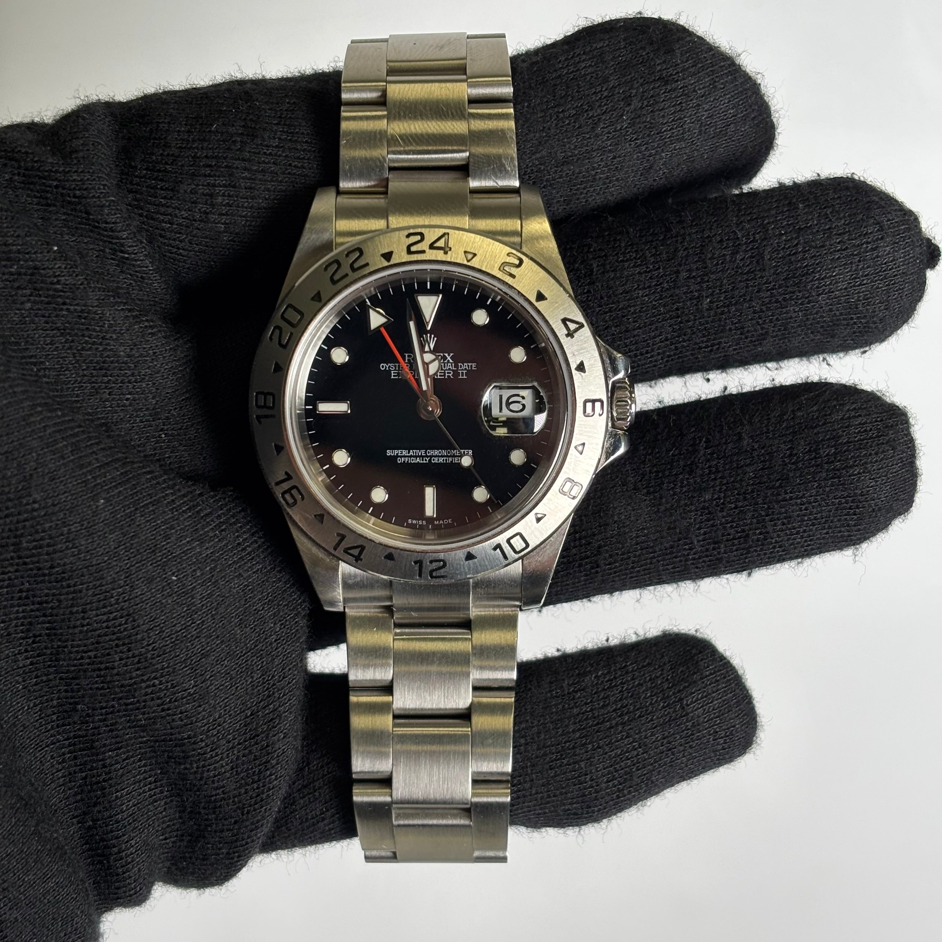 Rolex Explorer II 40mm Black Dial Watch Ref# 16570 - Happy Jewelers Fine Jewelry Lifetime Warranty