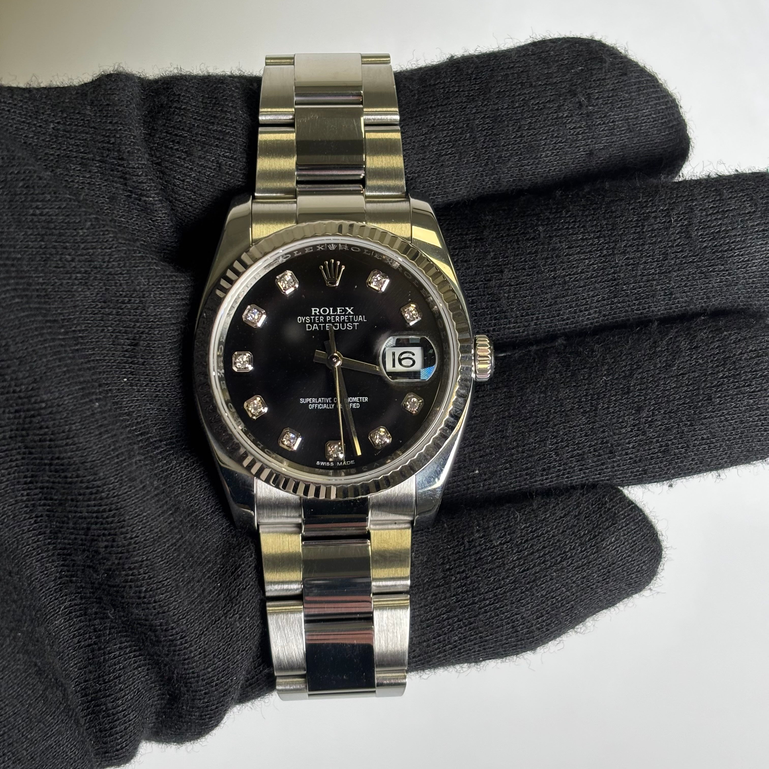 Rolex Datejust 36mm Black Dial Watch Ref# 116234 - Happy Jewelers Fine Jewelry Lifetime Warranty