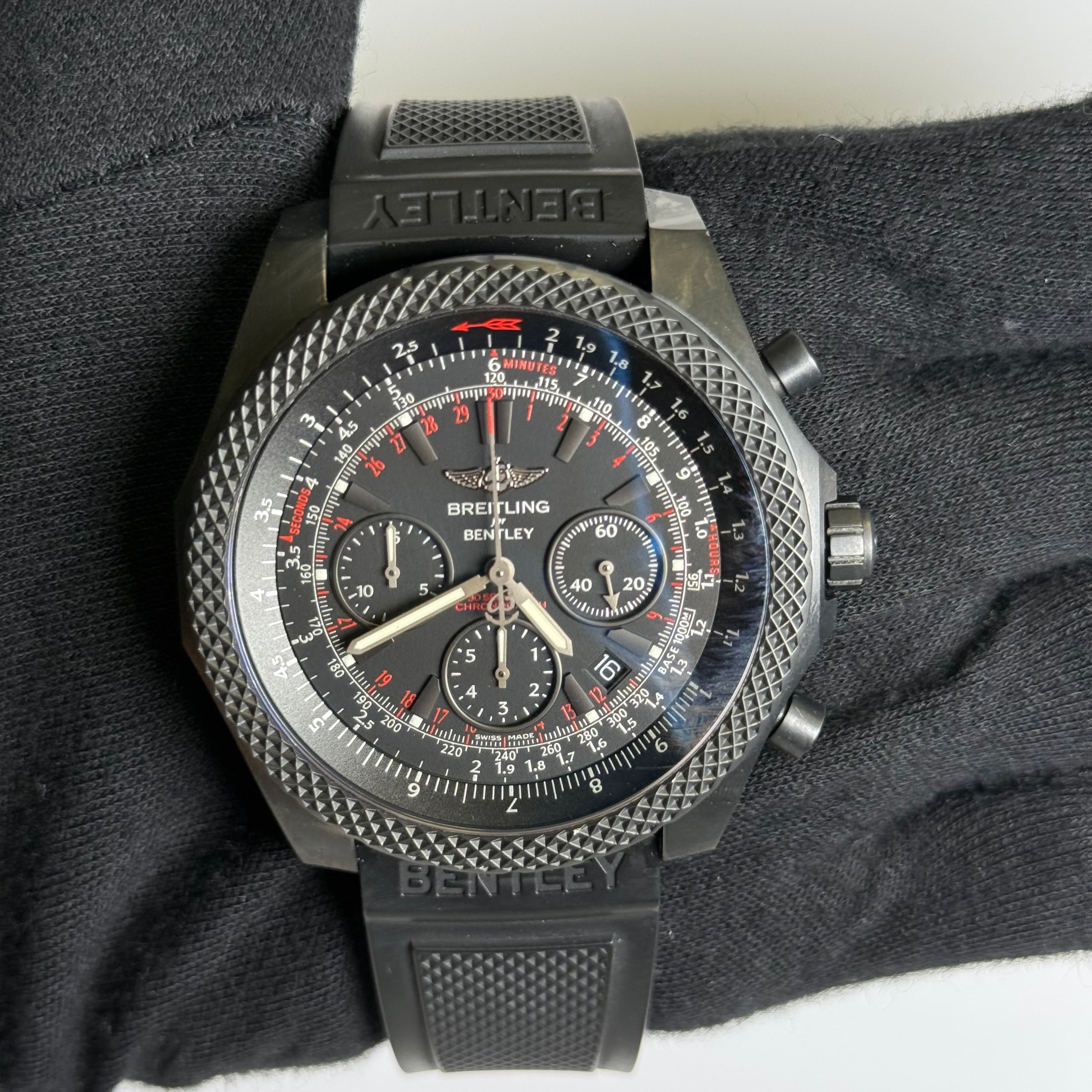 Breitling Bentley 49mm Black Dial Watch Ref# V25367 - Happy Jewelers Fine Jewelry Lifetime Warranty
