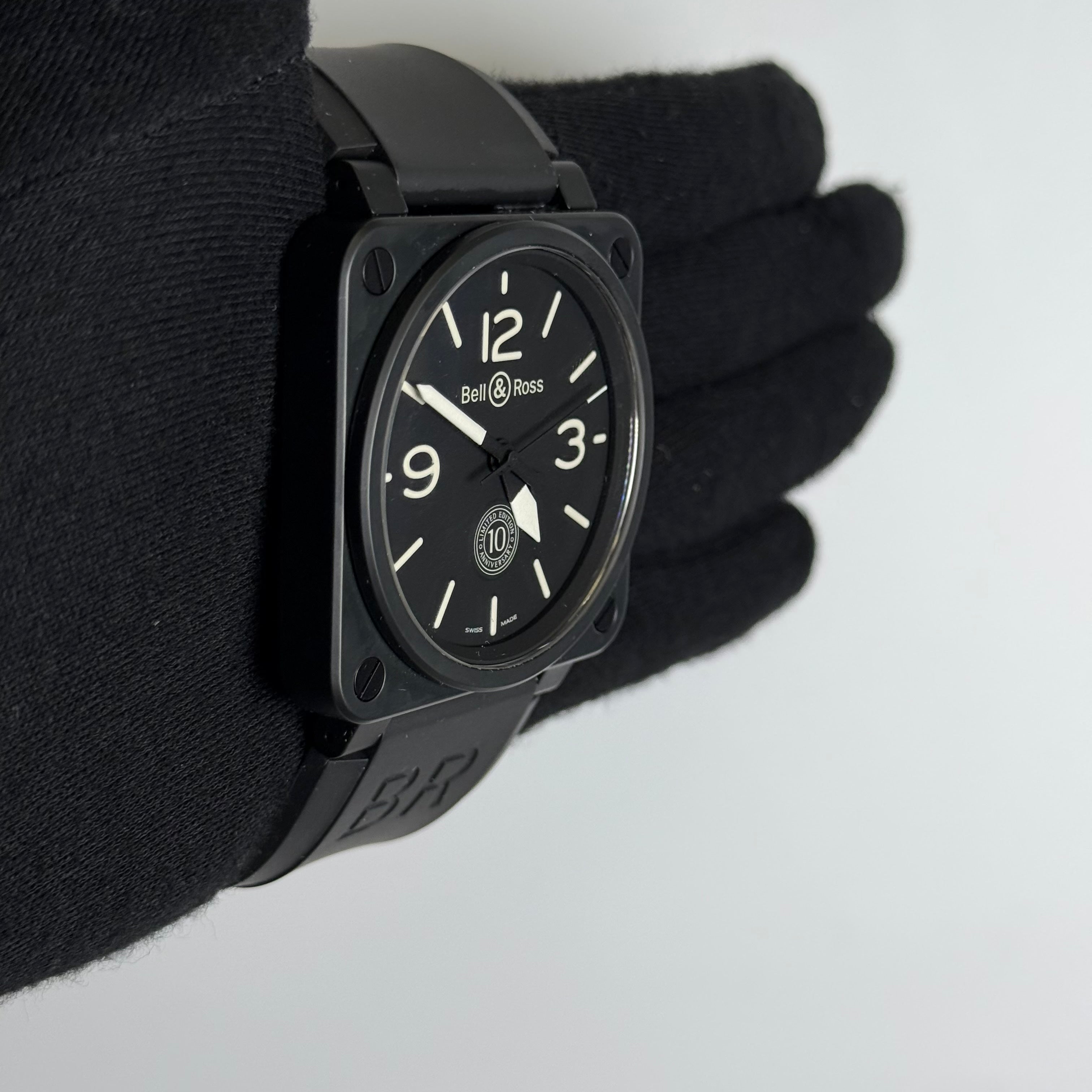 Bell & Ross BR01-92 46mm Black Dial Watch Ref# BR01-92 - Happy Jewelers Fine Jewelry Lifetime Warranty