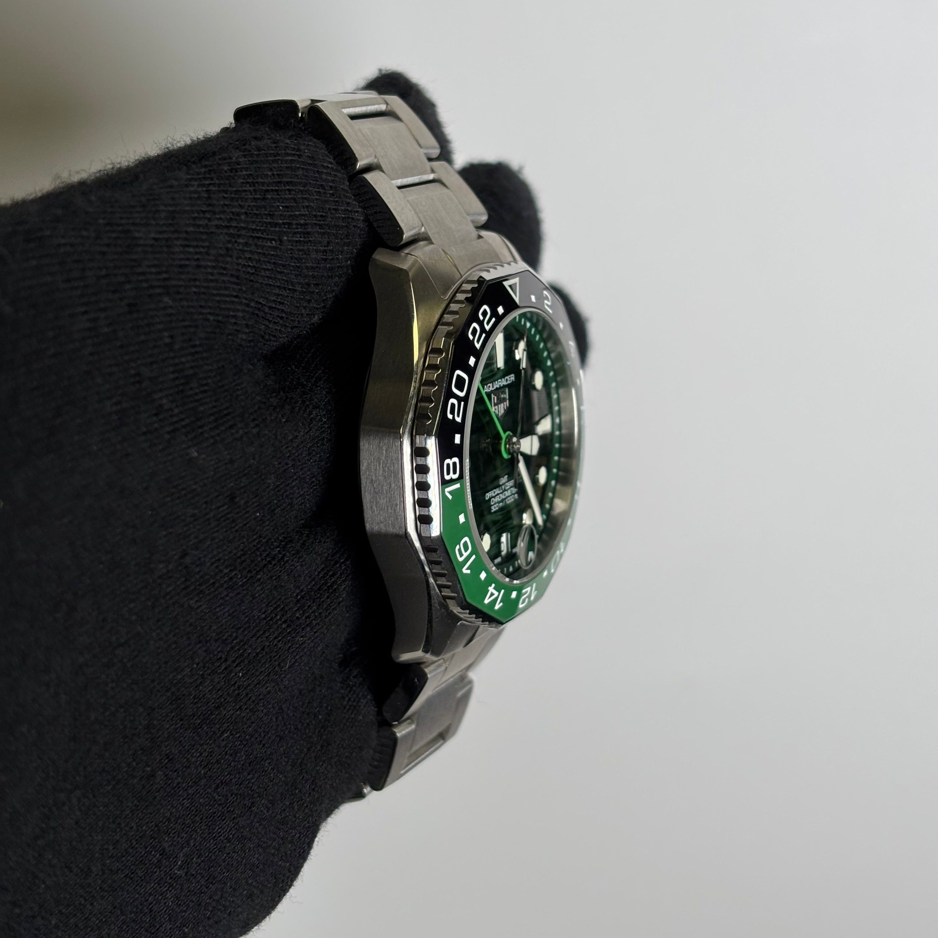 Tag Heuer Aquaracer 42mm Green Dial Watch Ref# WBP5115 - Happy Jewelers Fine Jewelry Lifetime Warranty