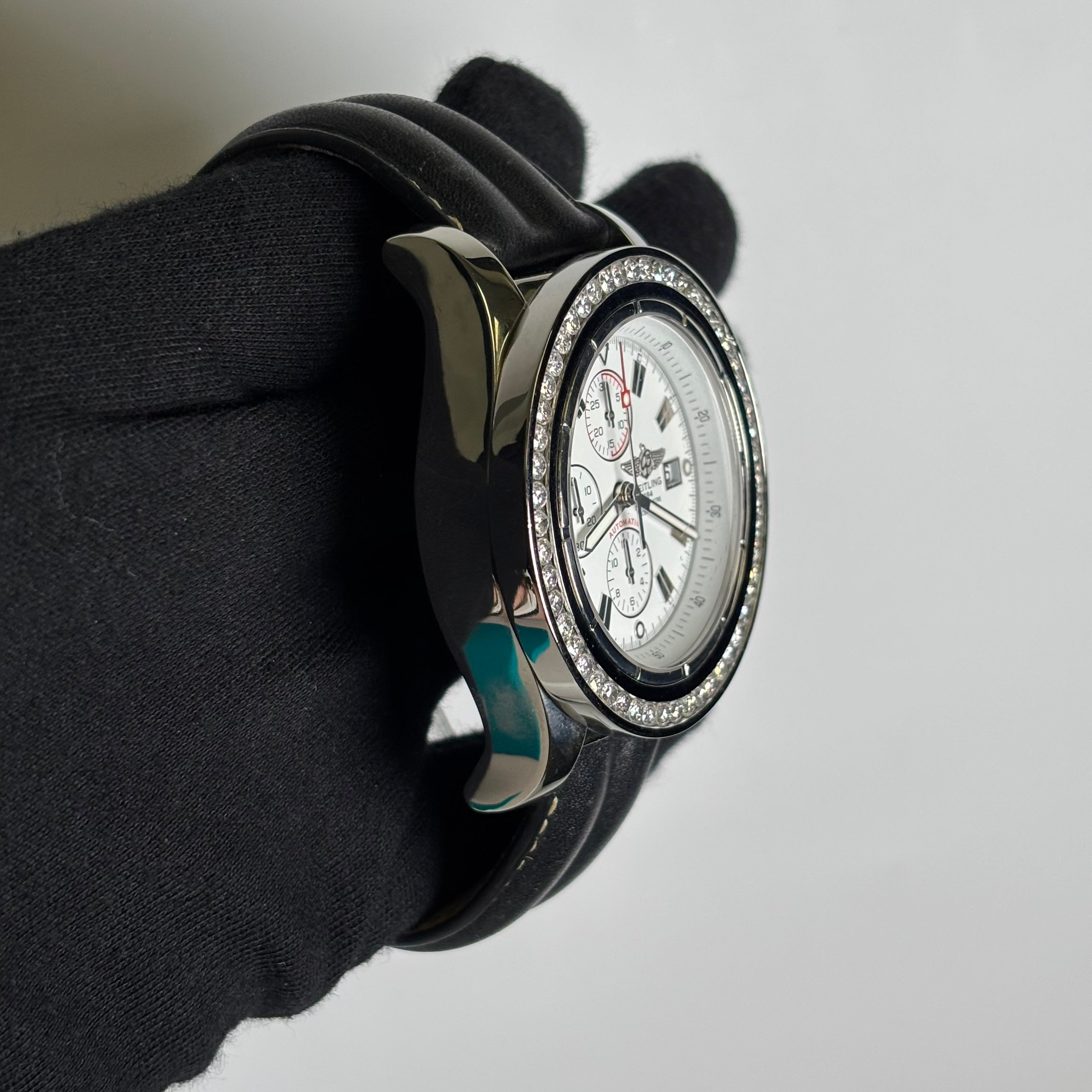 Breitling Super Avenger 48mm White Dial Watch Ref# A13370 - Happy Jewelers Fine Jewelry Lifetime Warranty